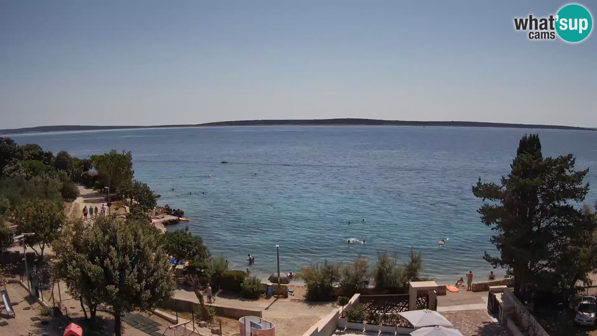 Webcam Plaža Male Mandre – Live View from Pag Island
