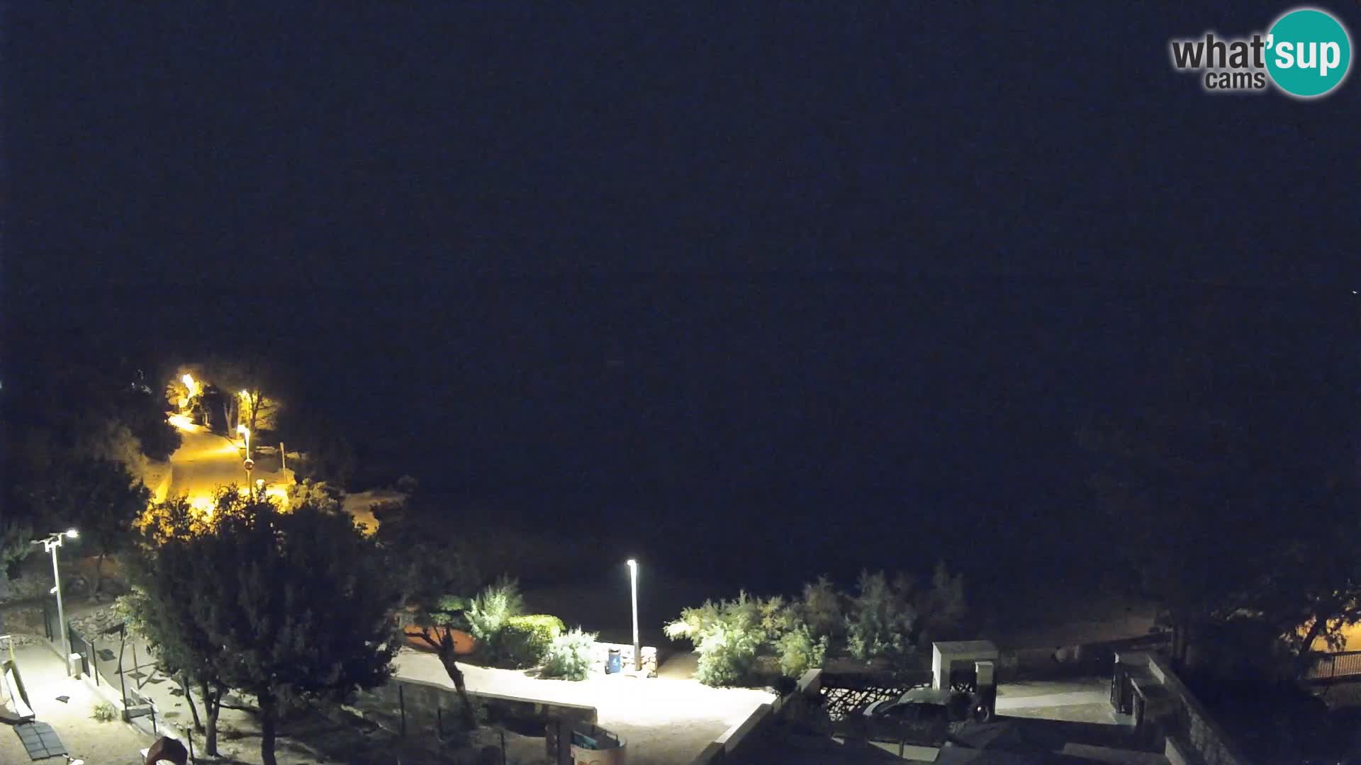 Webcam Strand Male Mandre – Liveblick von der Insel Pag
