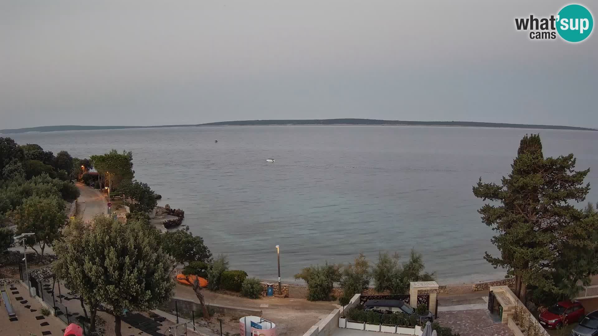 Webcam Strand Male Mandre – Liveblick von der Insel Pag