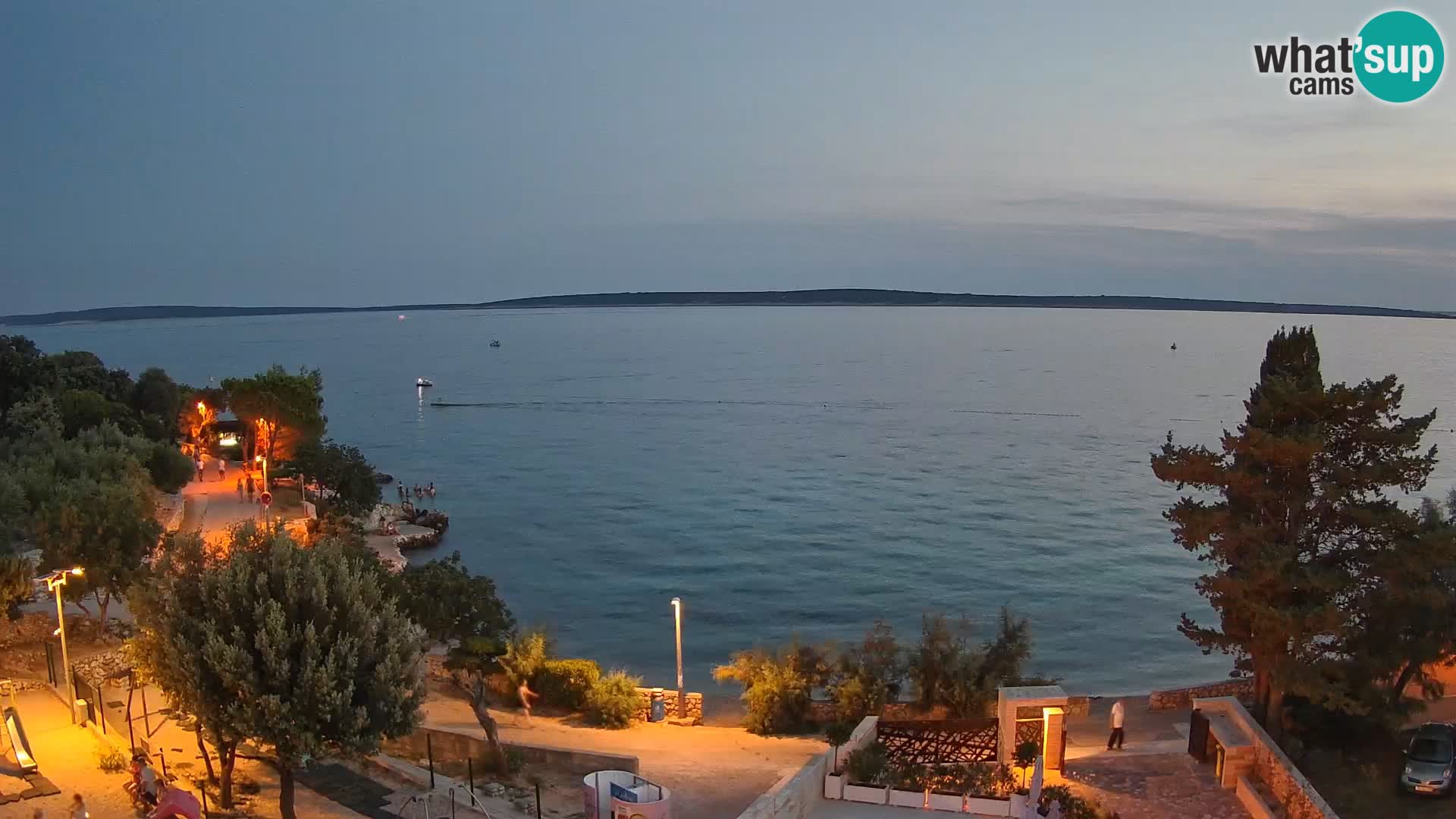 Webcam Plaža Male Mandre – Diretta dalla spiaggia sull’isola di Pag
