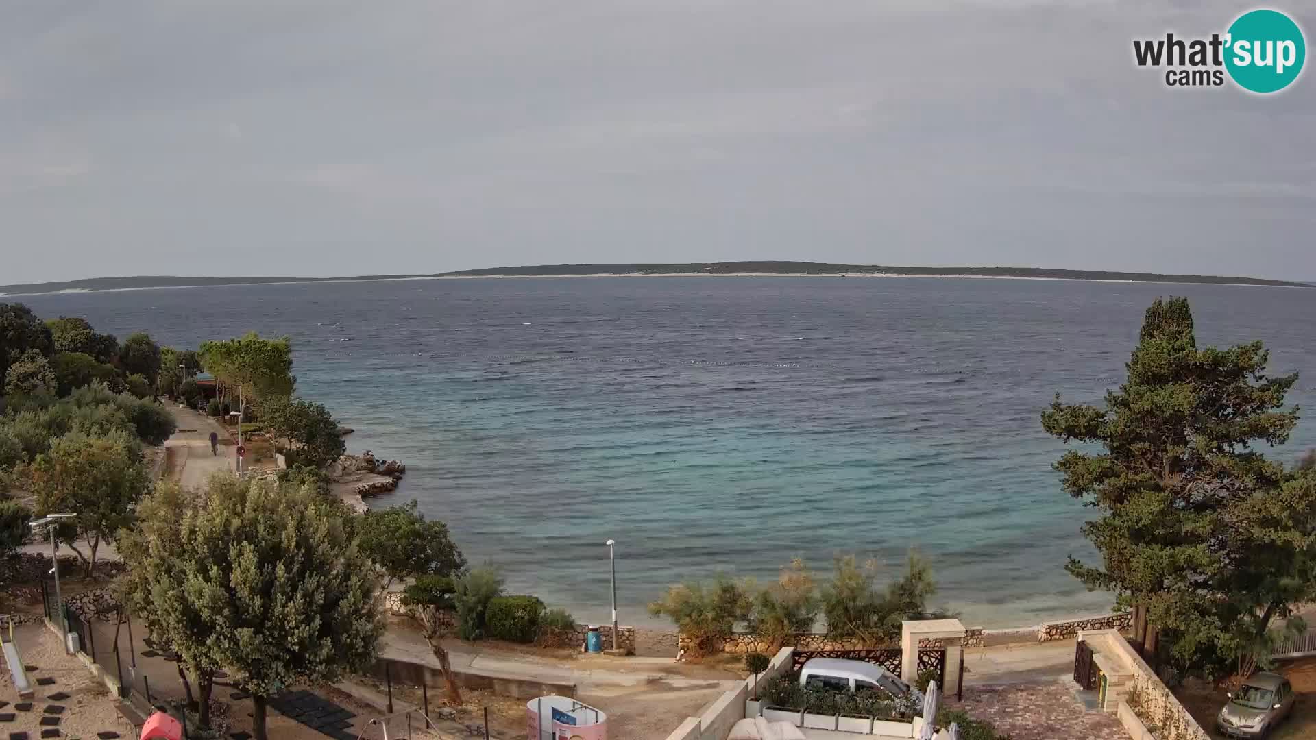 Webcam Plaža Male Mandre – Live View from Pag Island