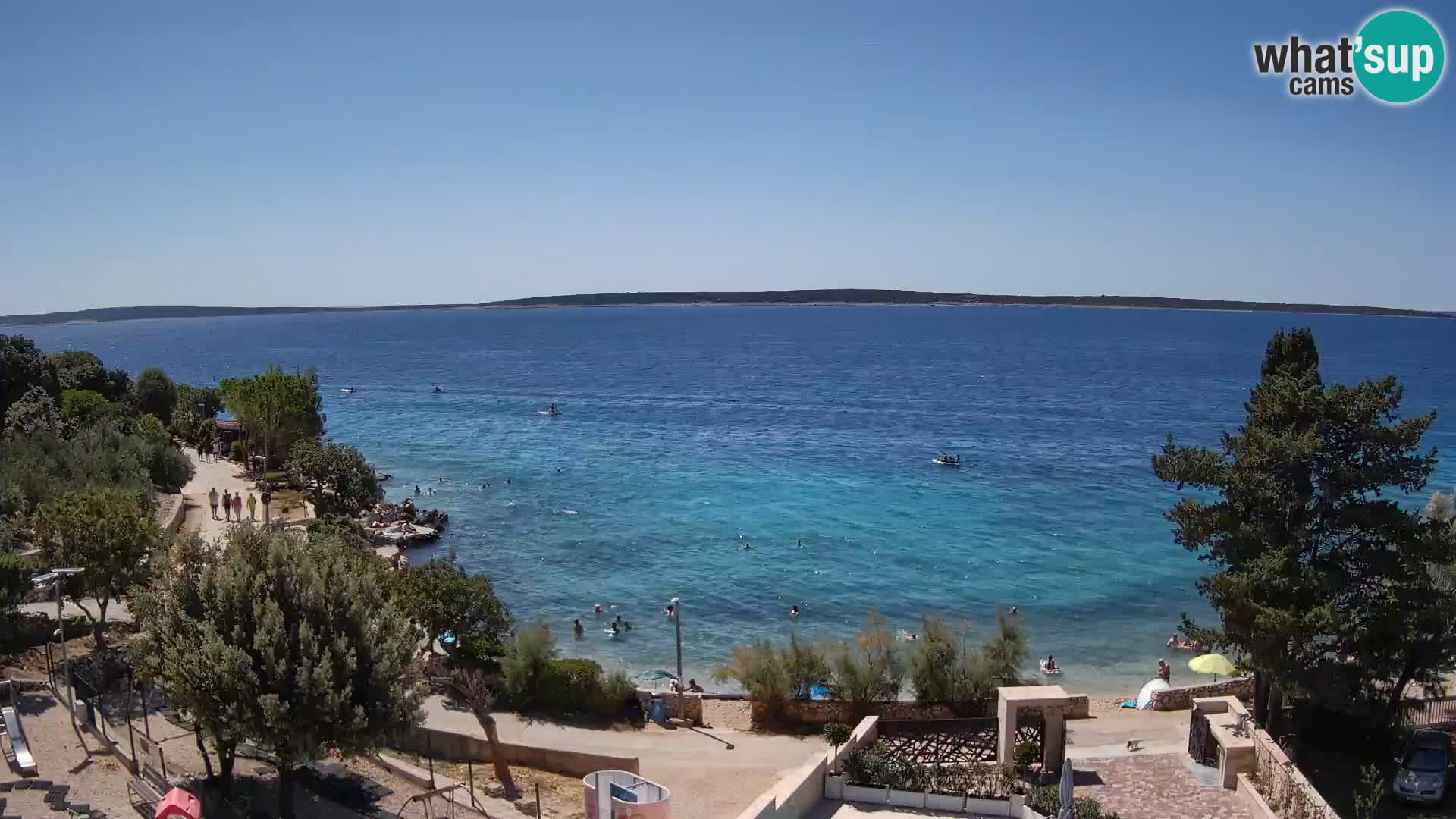 Webcam Playa Male Mandre en directo – Isla de Pag