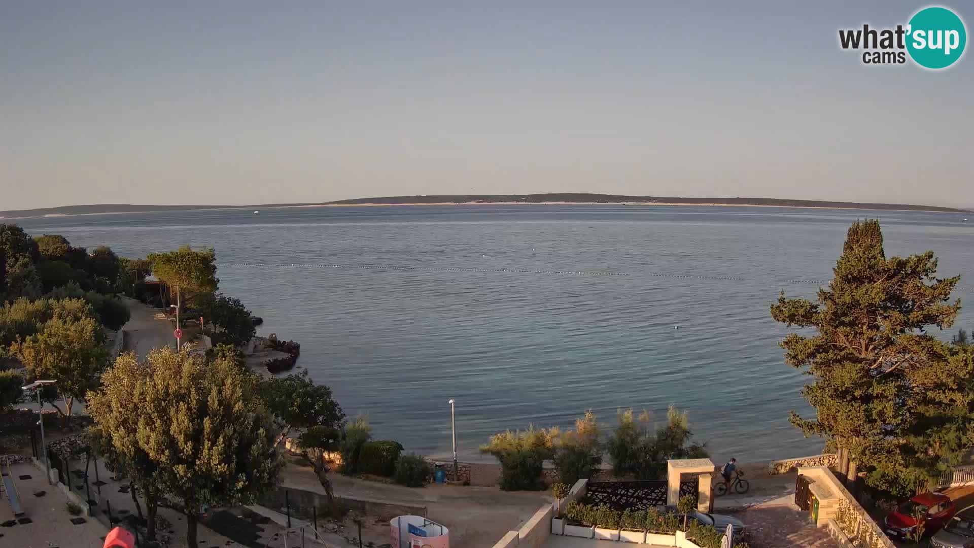 Webcam Plaža Male Mandre – Diretta dalla spiaggia sull’isola di Pag