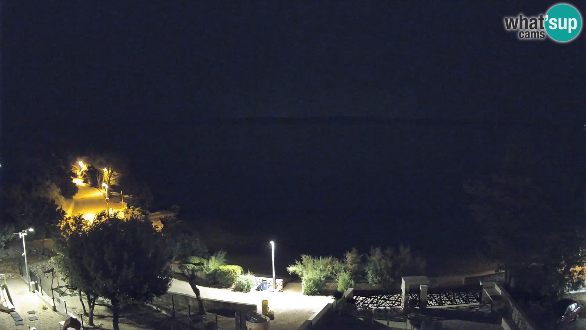 Webcam Strand Male Mandre – Liveblick von der Insel Pag