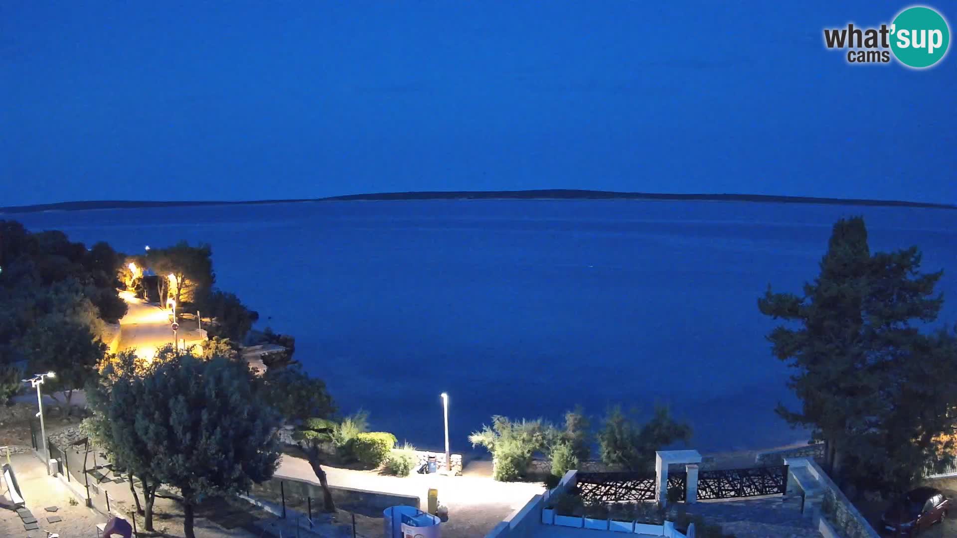 Webcam Plaža Male Mandre – Live View from Pag Island