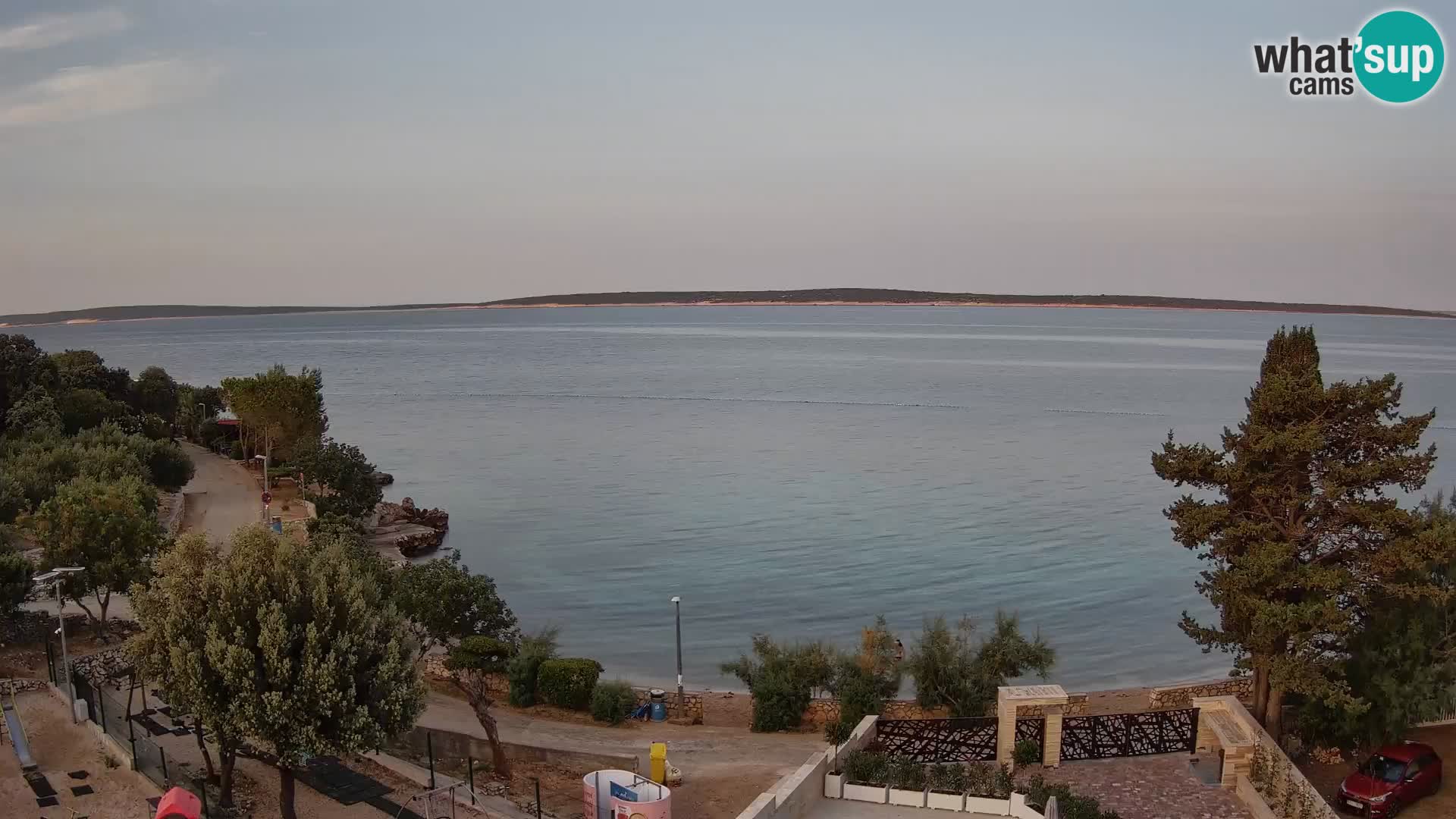 Webcam Plaža Male Mandre – Live View from Pag Island