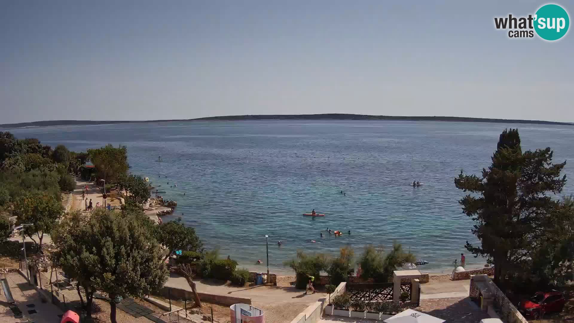 Webcam Plaža Male Mandre – Live View from Pag Island