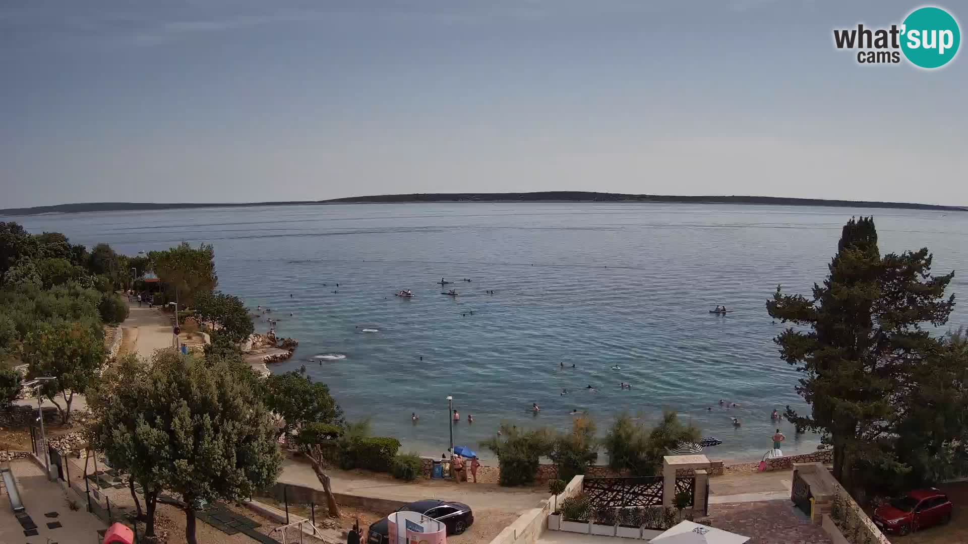 Webcam Plaža Male Mandre – Live View from Pag Island