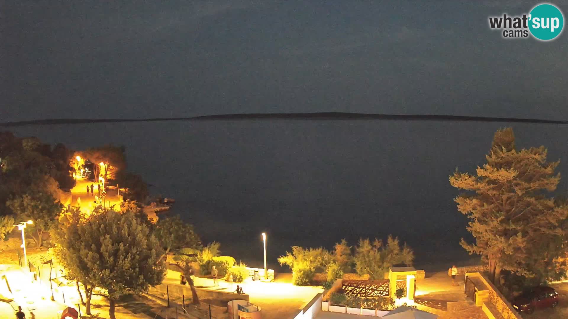 Webcam Strand Male Mandre – Liveblick von der Insel Pag