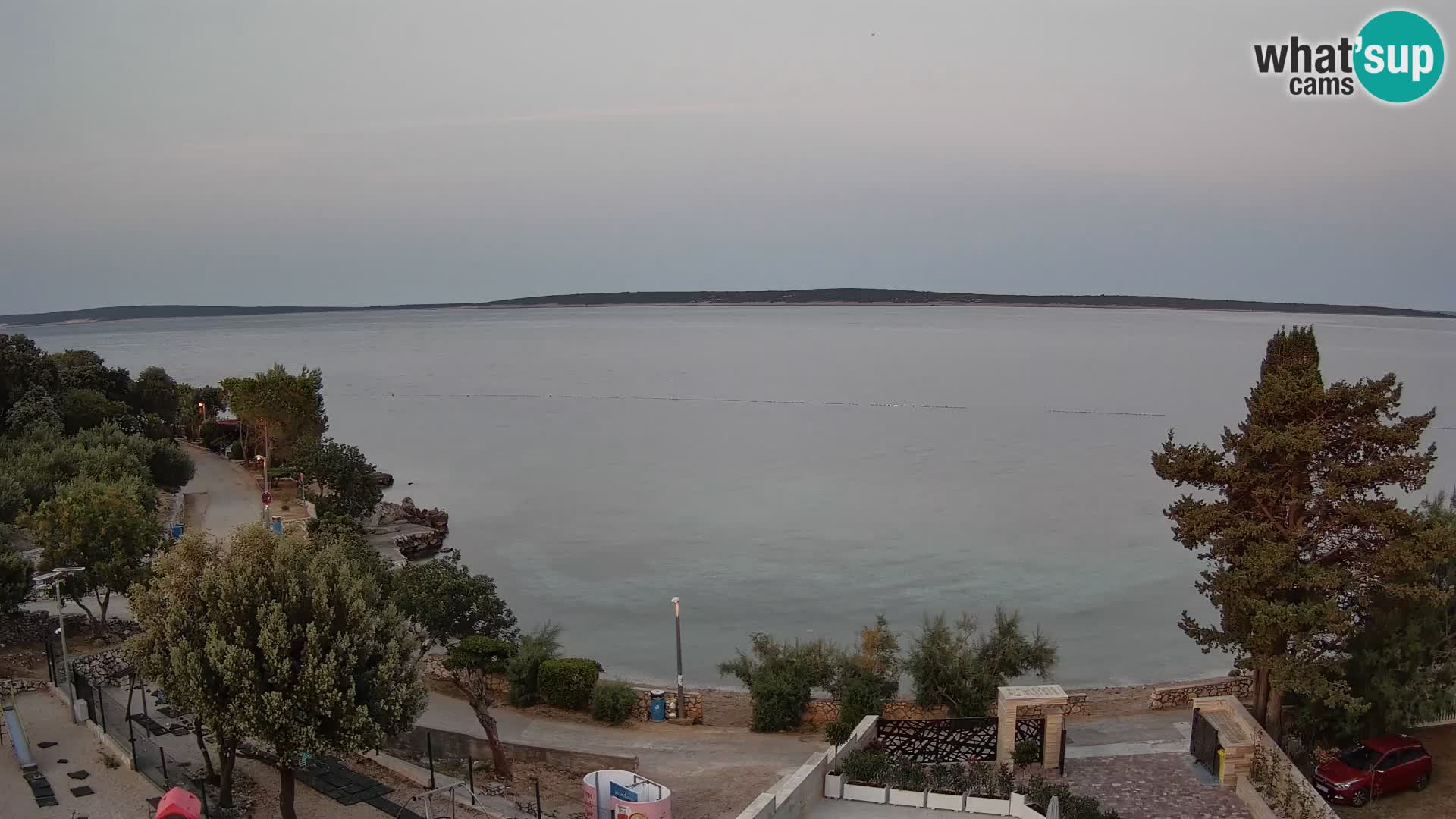 Webcam Plaža Male Mandre – Diretta dalla spiaggia sull’isola di Pag