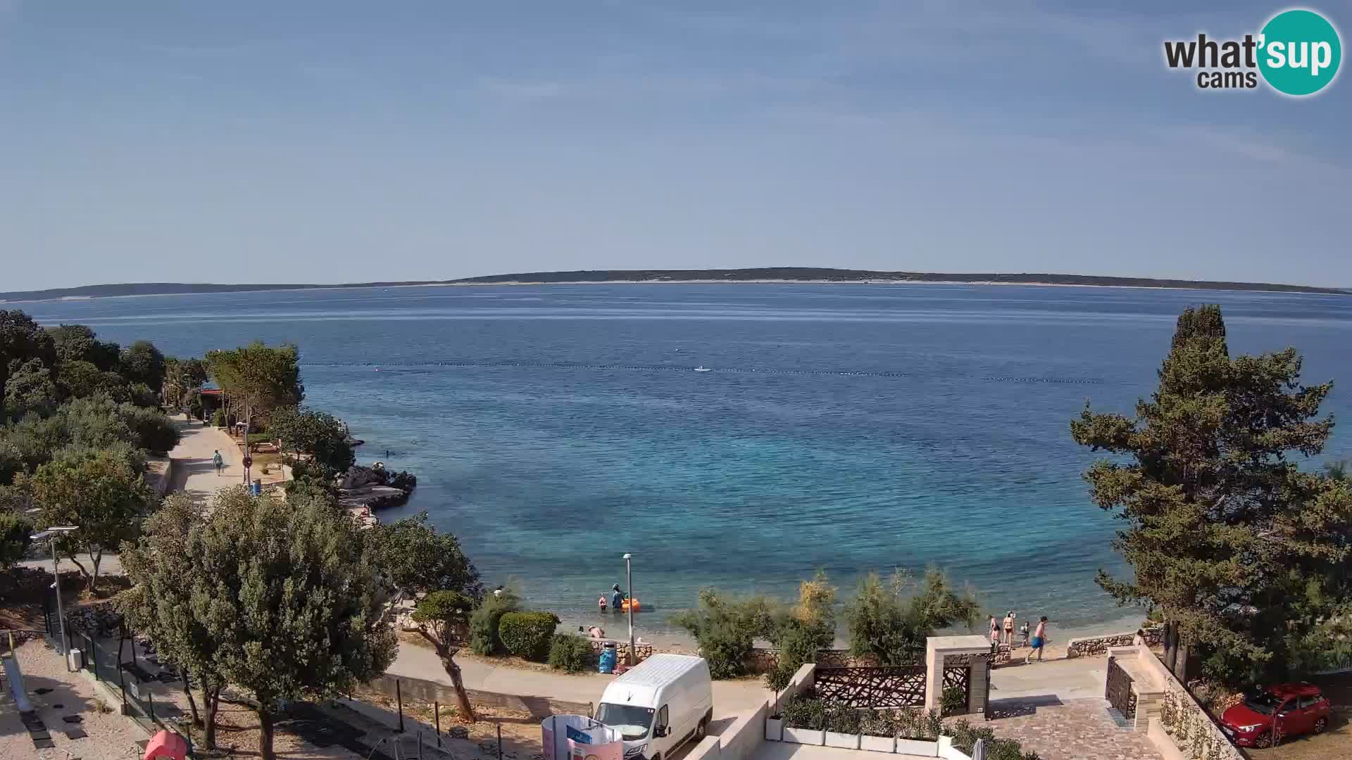 Webcam Playa Male Mandre en directo – Isla de Pag