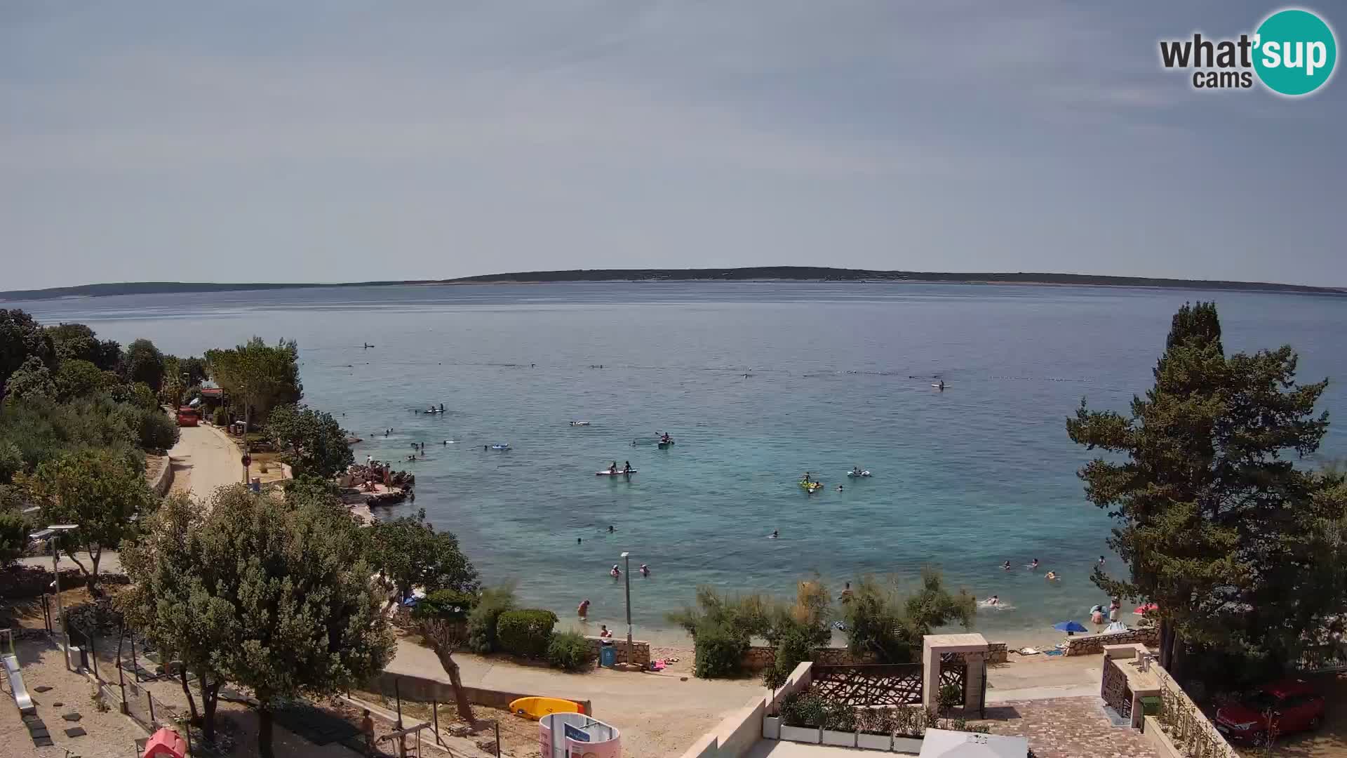 Webcam Plaža Male Mandre – Live View from Pag Island
