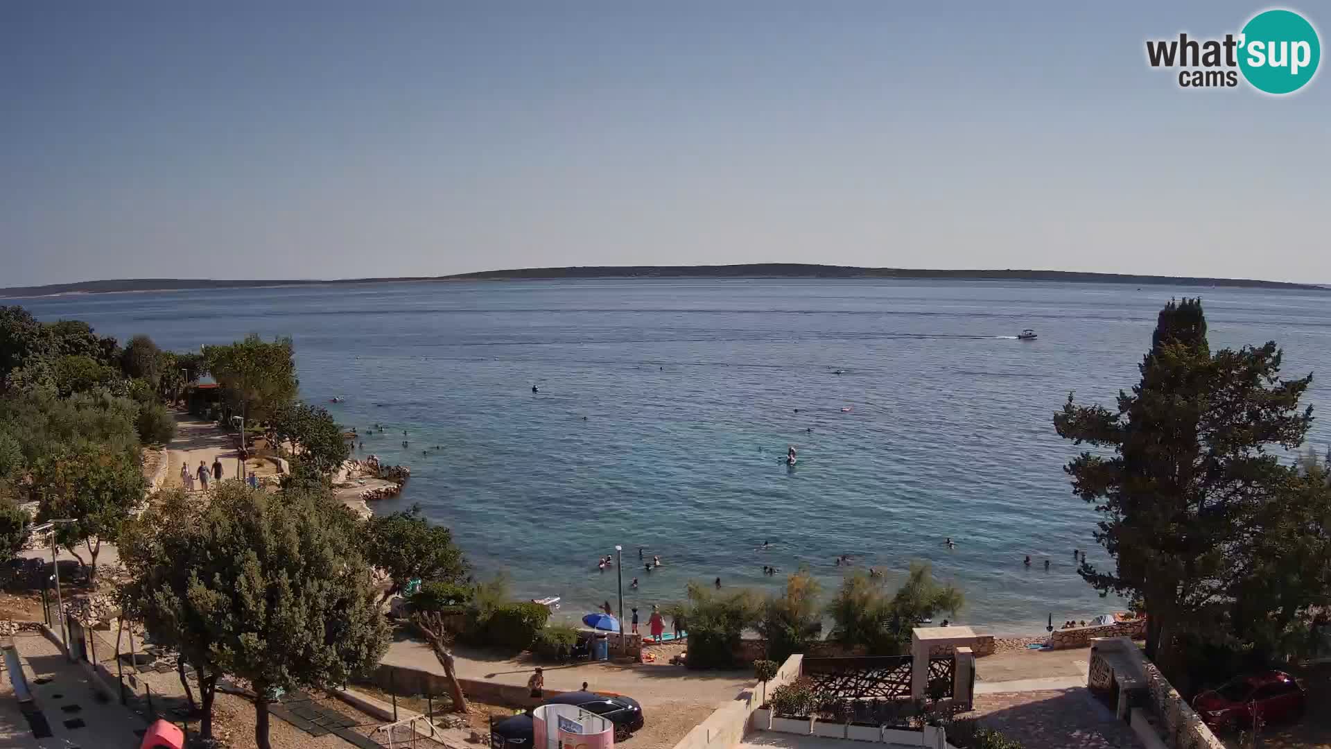 Webcam Plaža Male Mandre – Live View from Pag Island