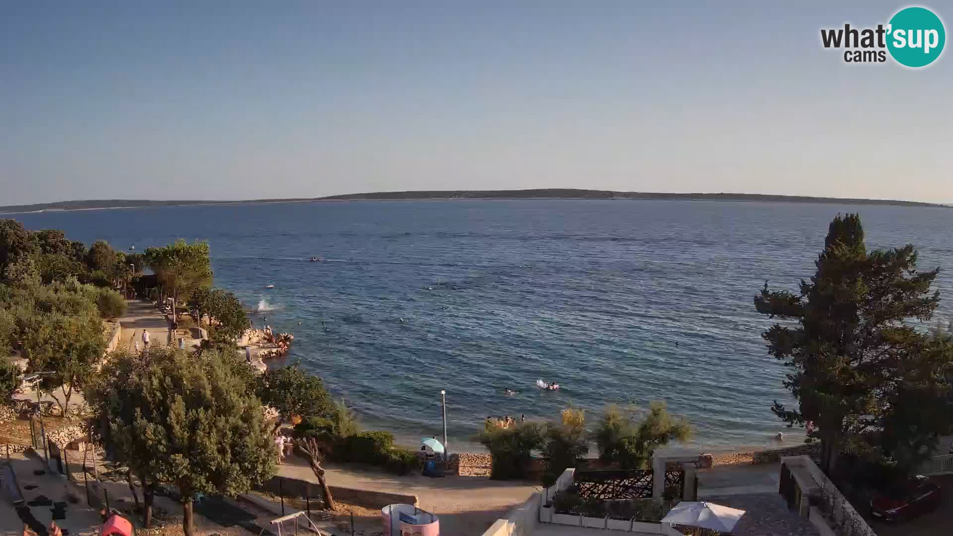 Webcam Plaža Male Mandre – Live View from Pag Island