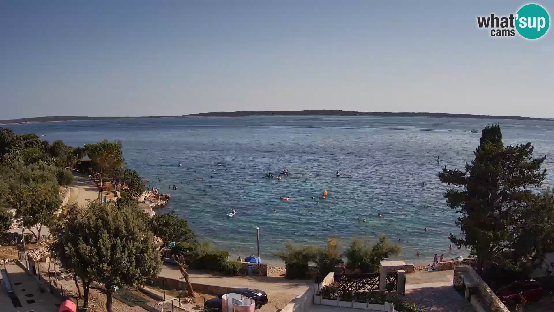 Webcam Plaža Male Mandre – Live View from Pag Island