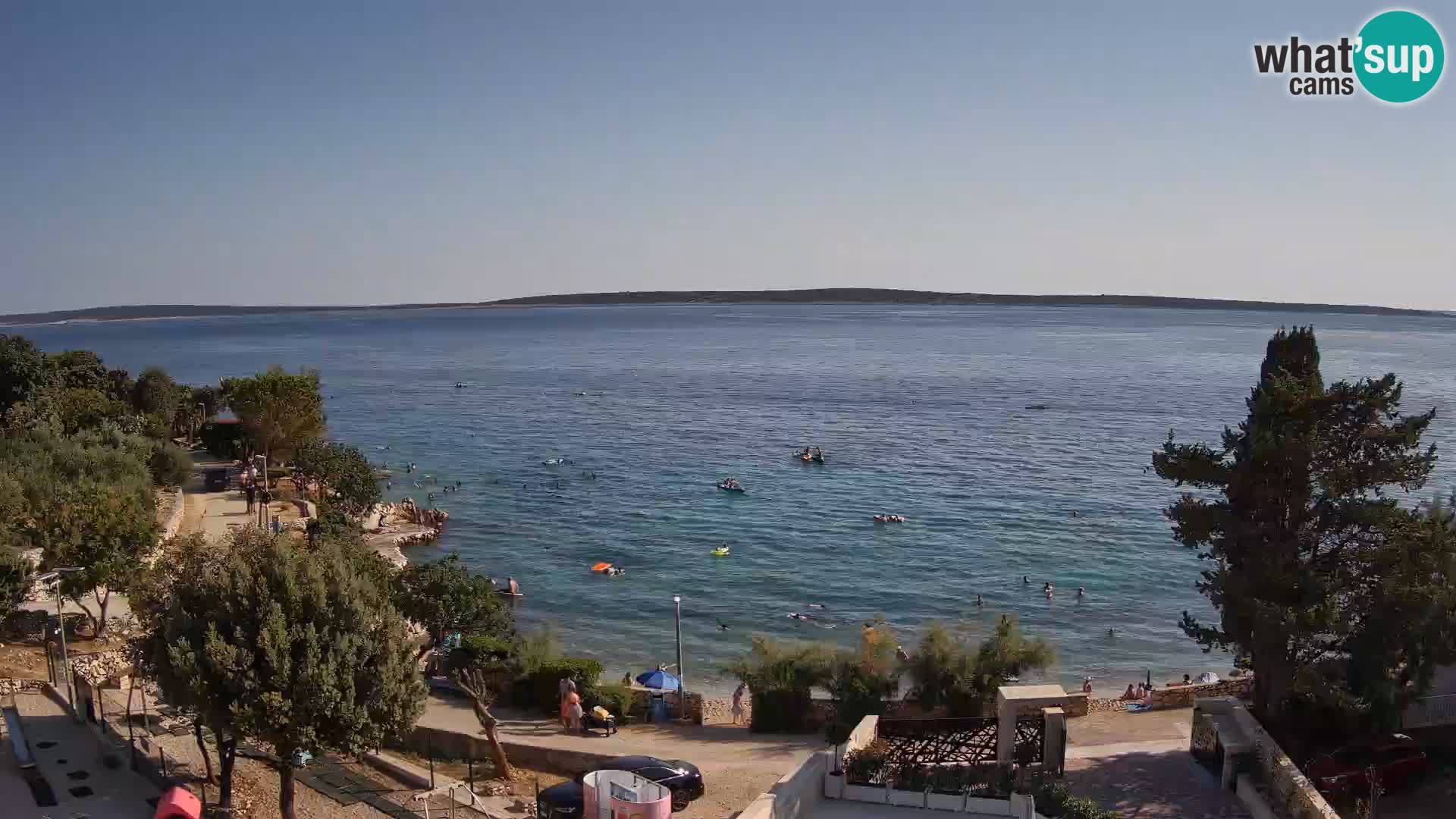 Webcam Plaža Male Mandre – Live View from Pag Island