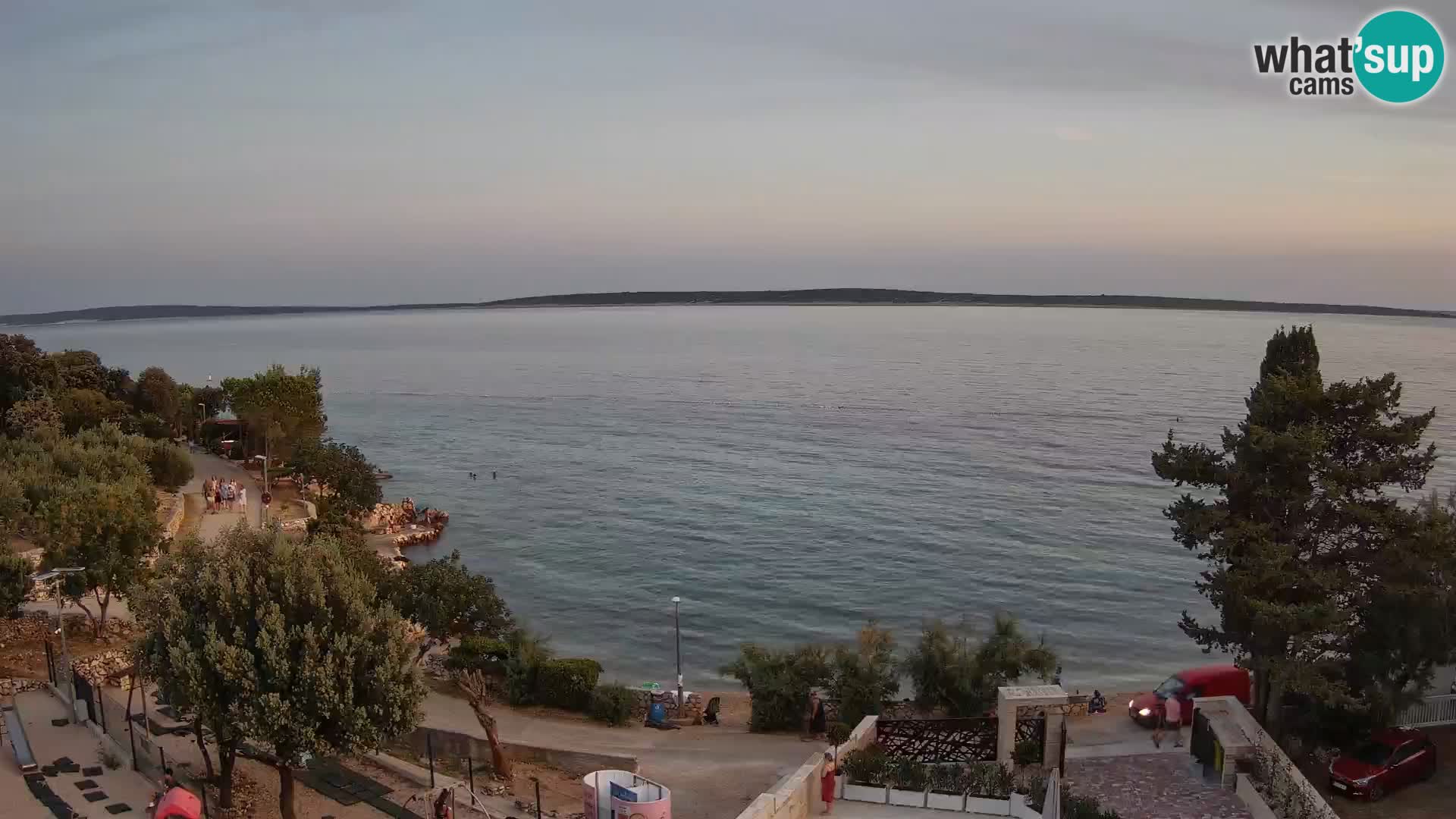 Webcam Plaža Male Mandre – Live View from Pag Island