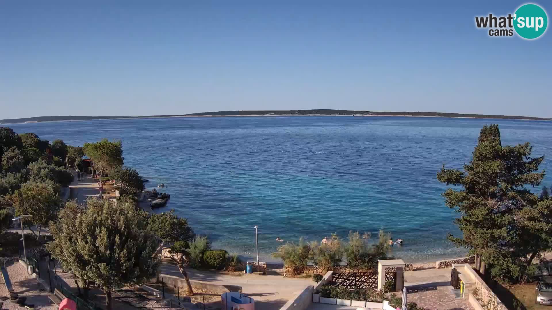 Webcam Plaža Male Mandre – Live View from Pag Island