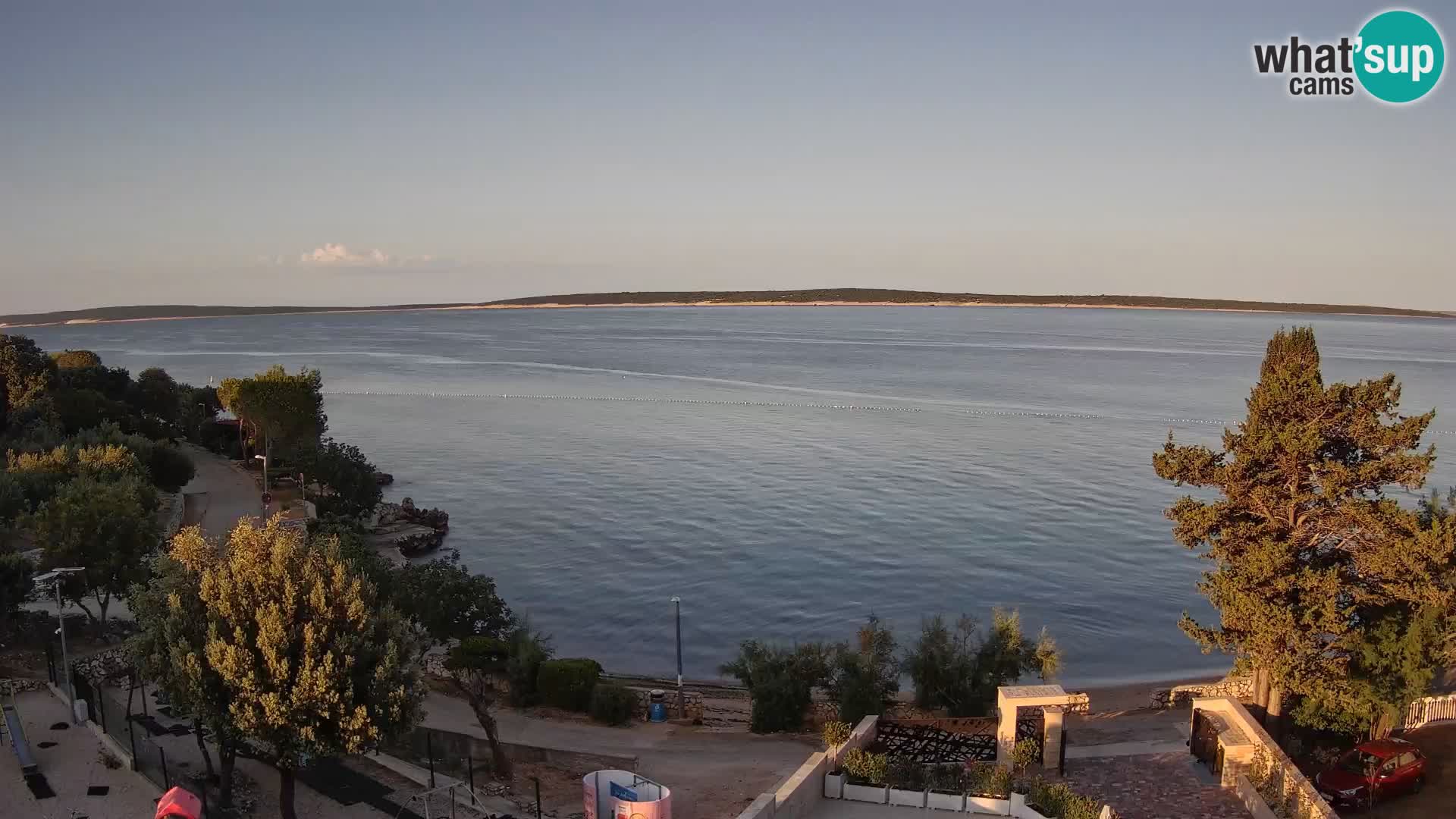 Webcam Plaža Male Mandre – Live View from Pag Island