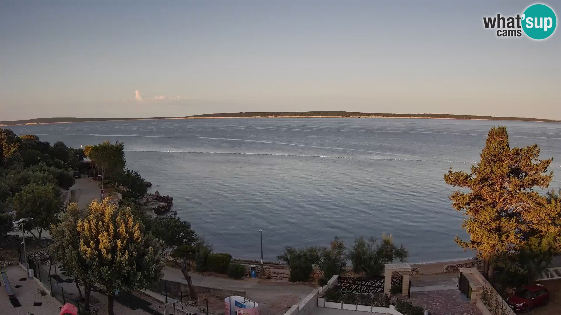 Webcam Plaža Male Mandre – Live View from Pag Island