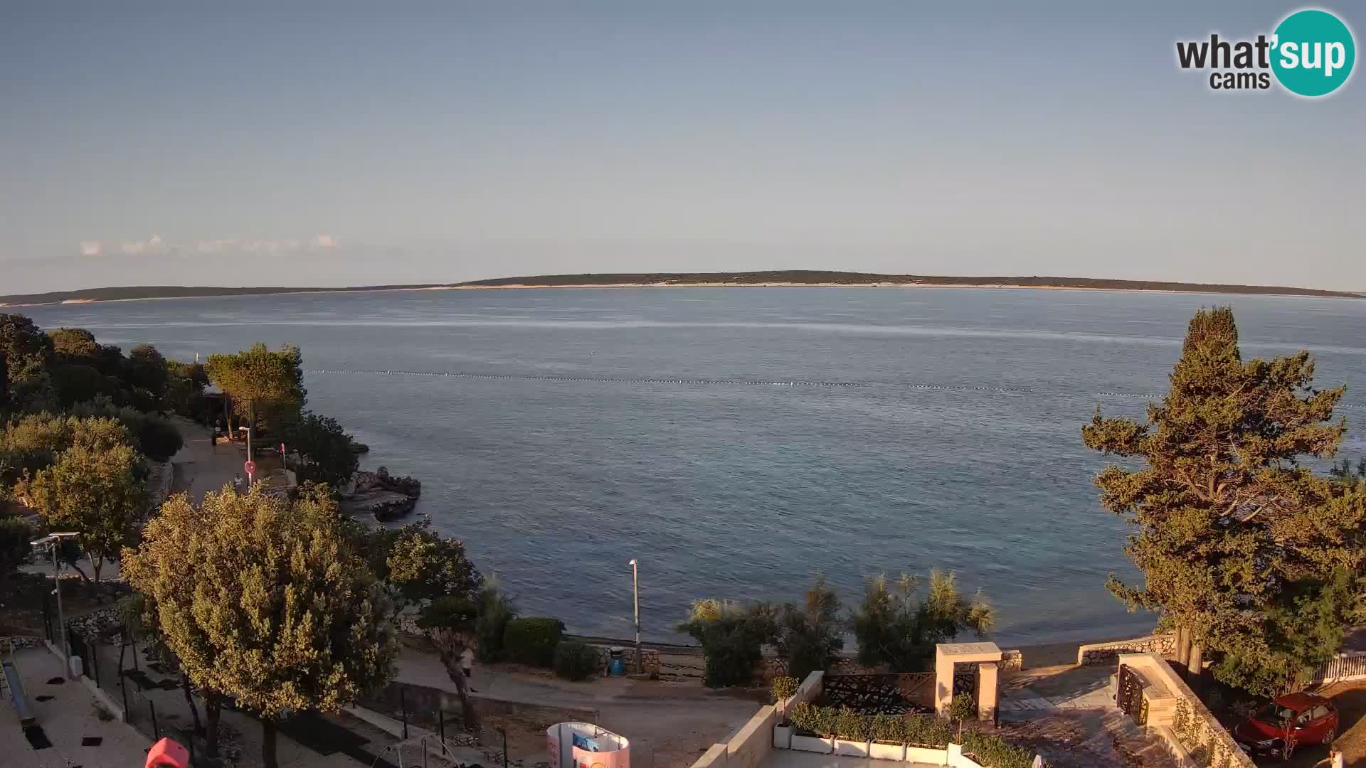 Webcam Strand Male Mandre – Liveblick von der Insel Pag