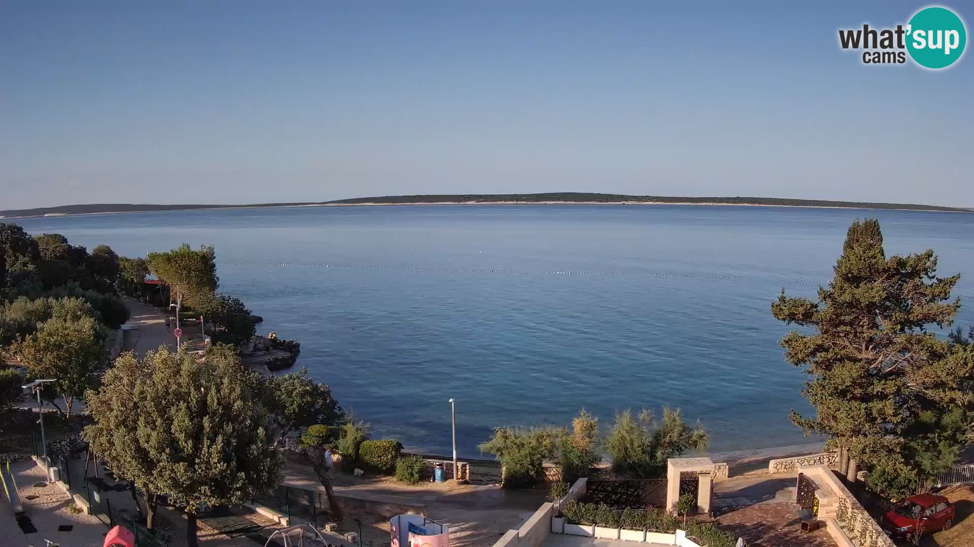 Webcam Plaža Male Mandre – Live View from Pag Island