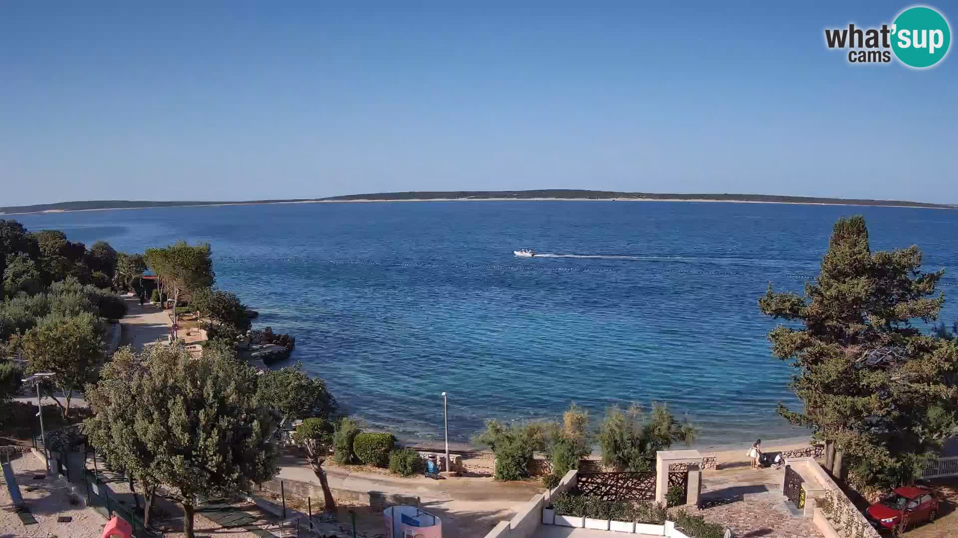 Webcam Plaža Male Mandre – Live View from Pag Island
