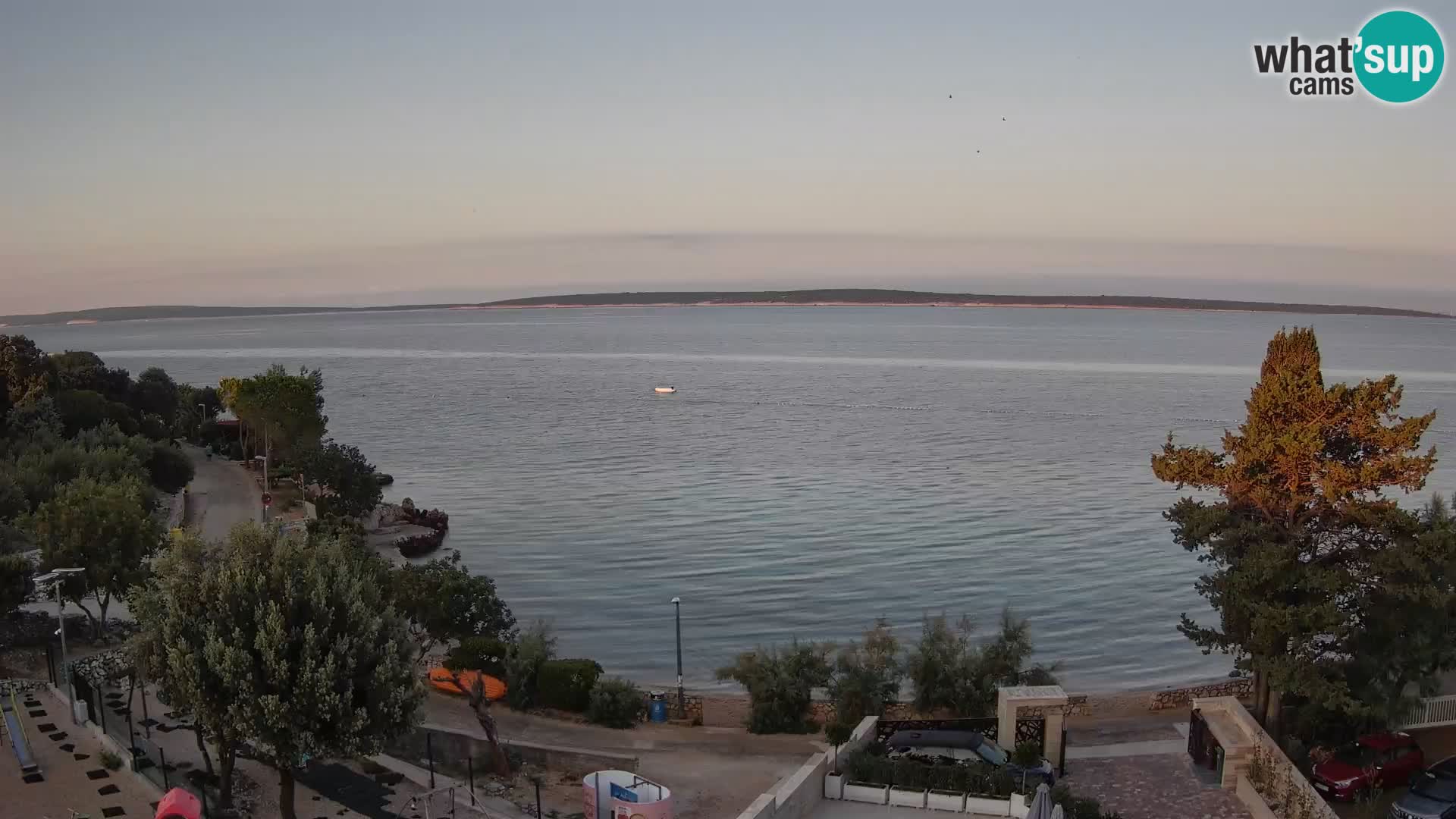 Webcam Plaža Male Mandre – Live View from Pag Island