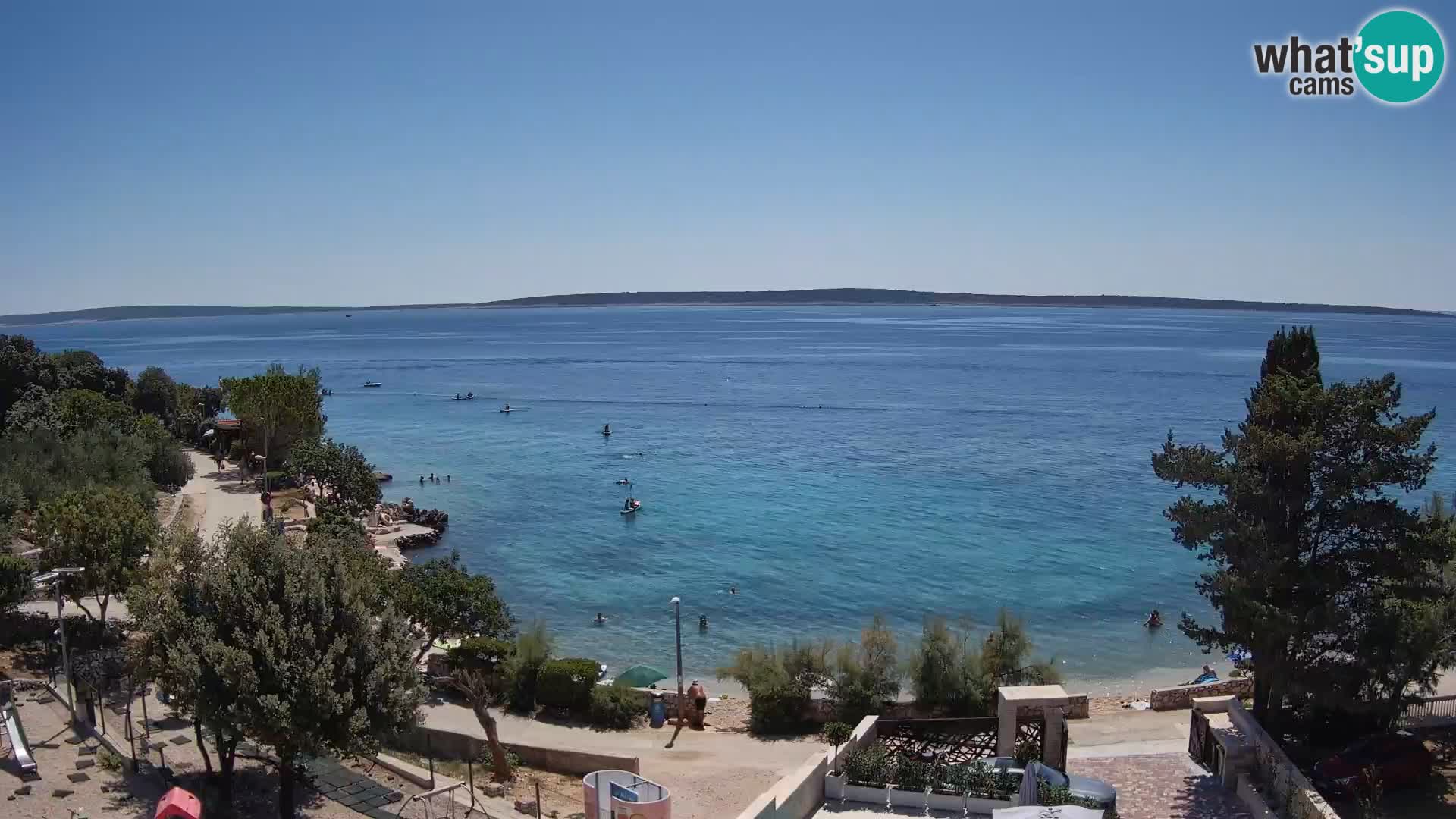 Webcam Plaža Male Mandre – Live View from Pag Island