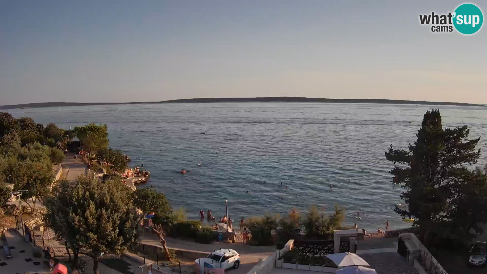 Webcam Plaža Male Mandre – Live View from Pag Island