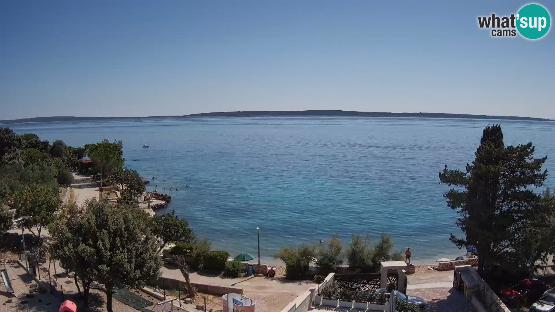 Webcam Plaža Male Mandre – Live View from Pag Island