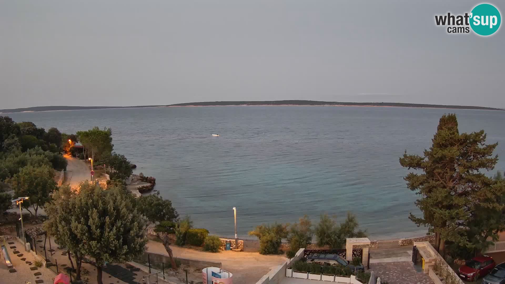 Webcam Plaža Male Mandre – Diretta dalla spiaggia sull’isola di Pag