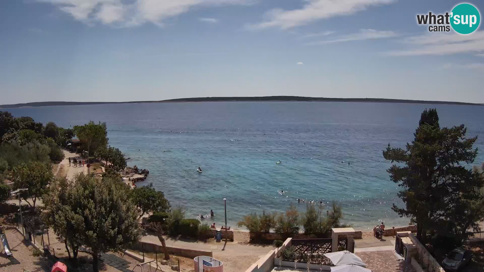 Webcam Plaža Male Mandre – Live View from Pag Island