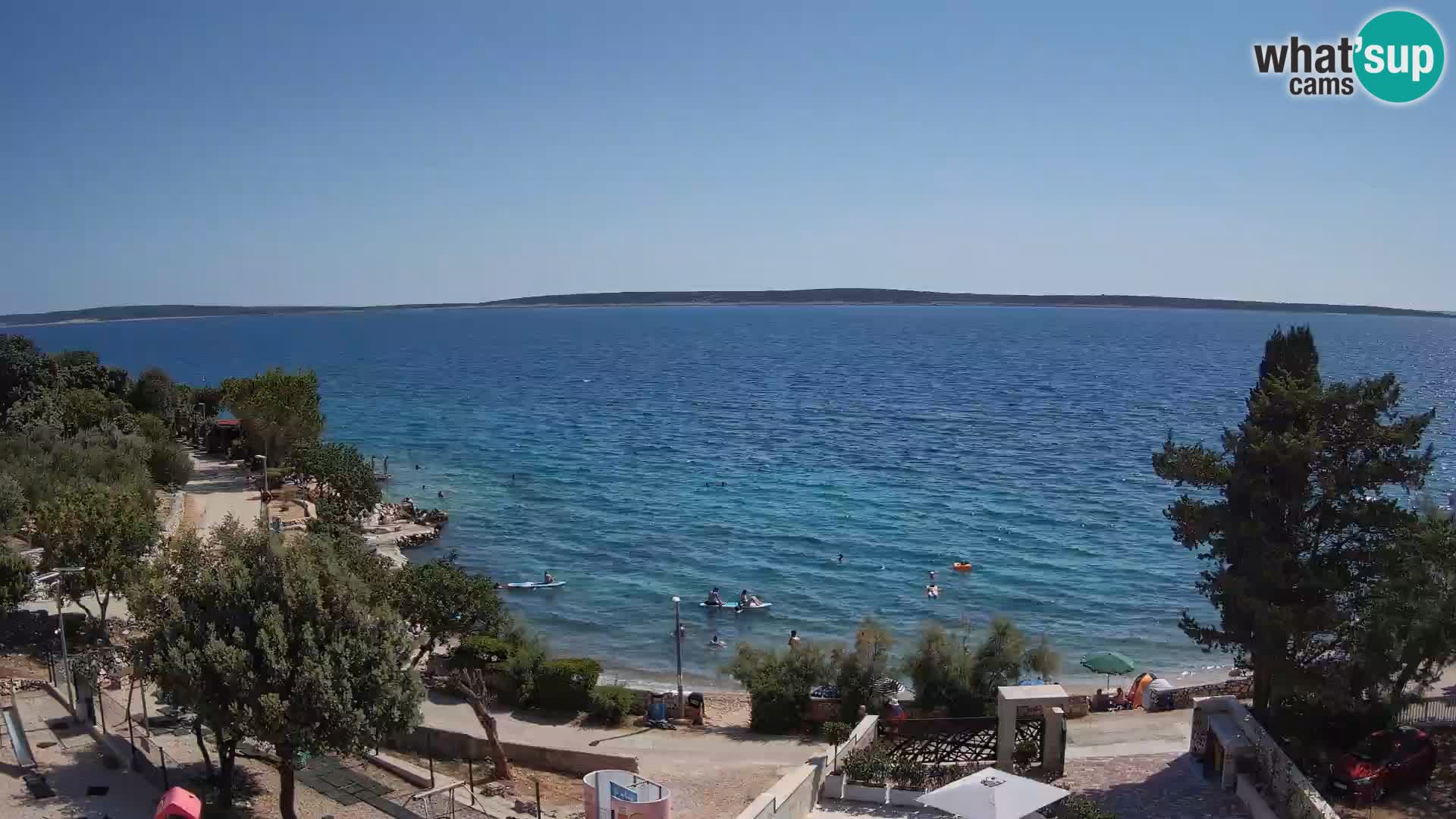 Webcam Plaža Male Mandre – Live View from Pag Island