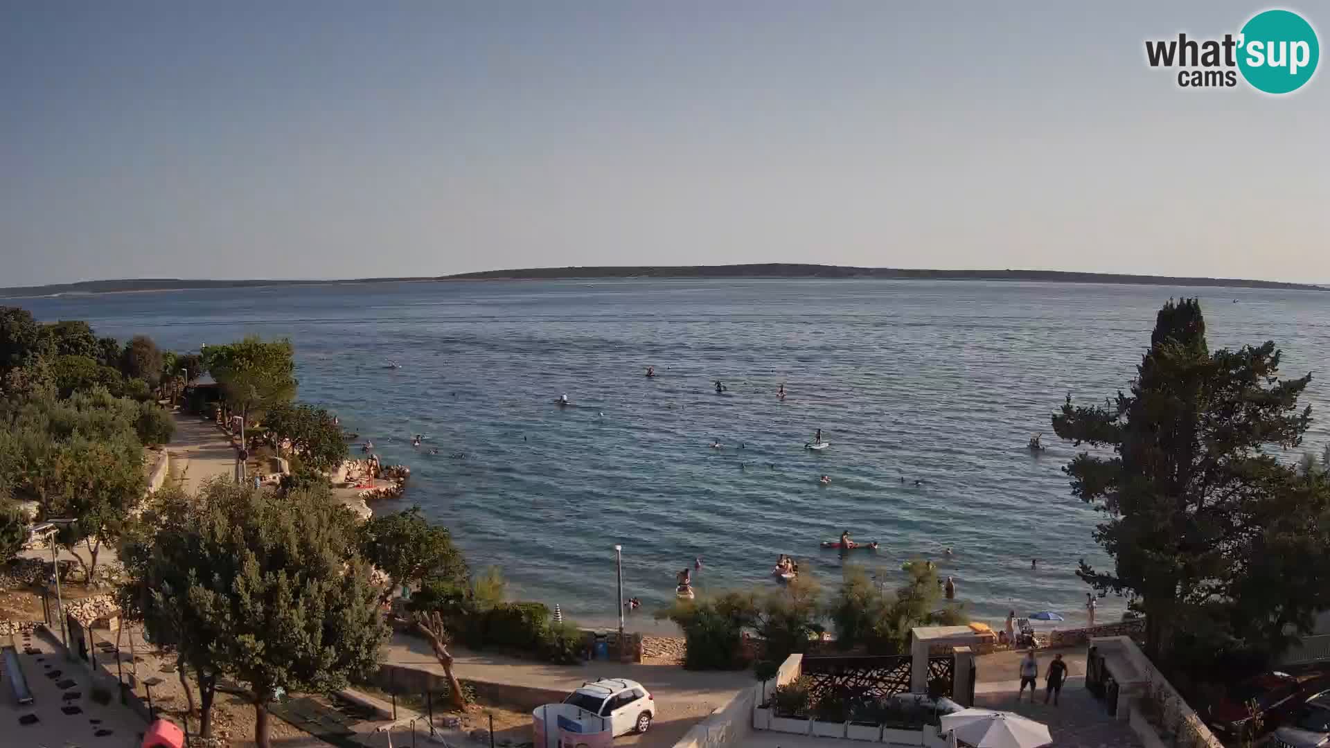 Webcam Plaža Male Mandre – Live View from Pag Island
