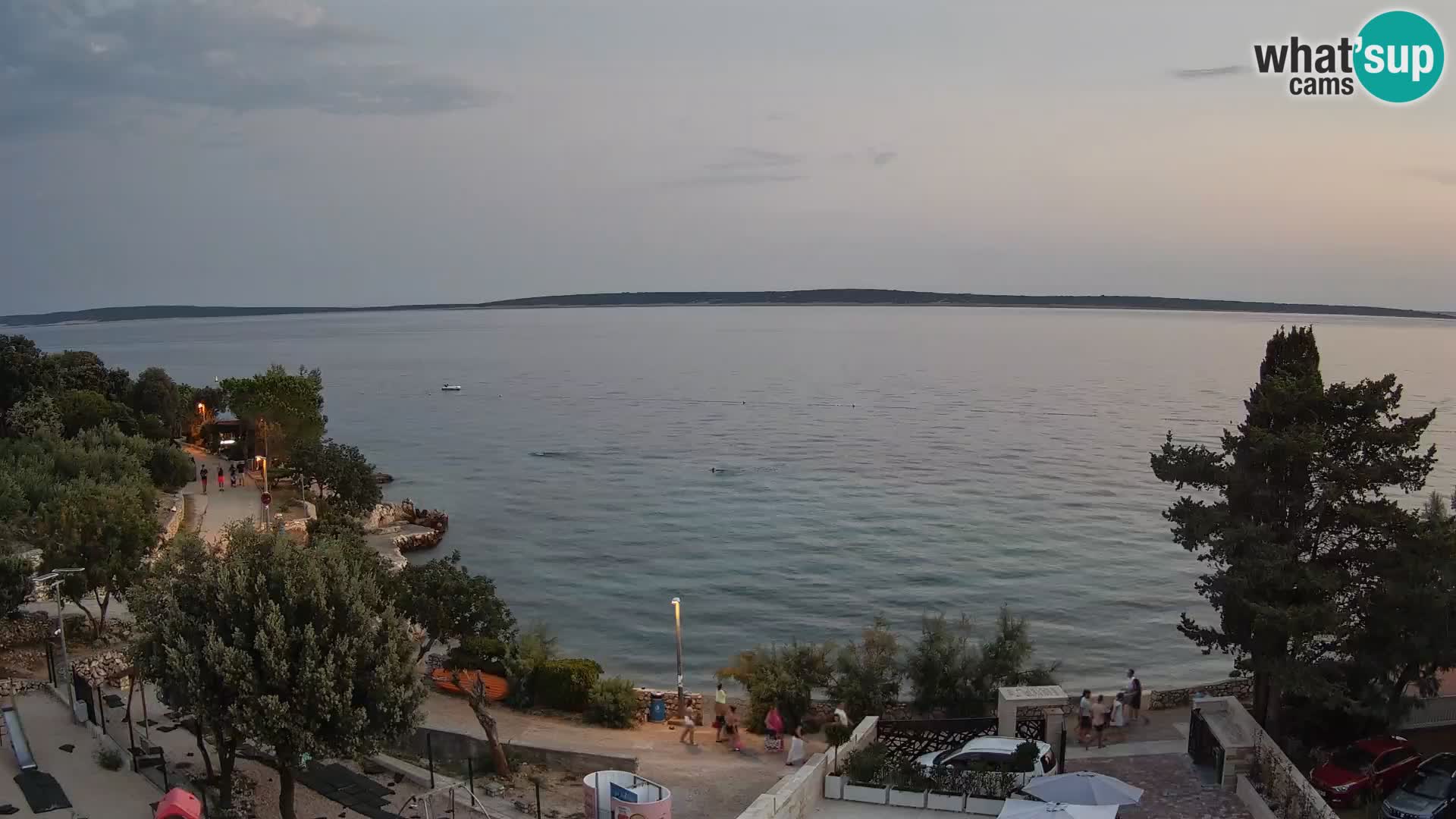 Webcam Strand Male Mandre – Liveblick von der Insel Pag