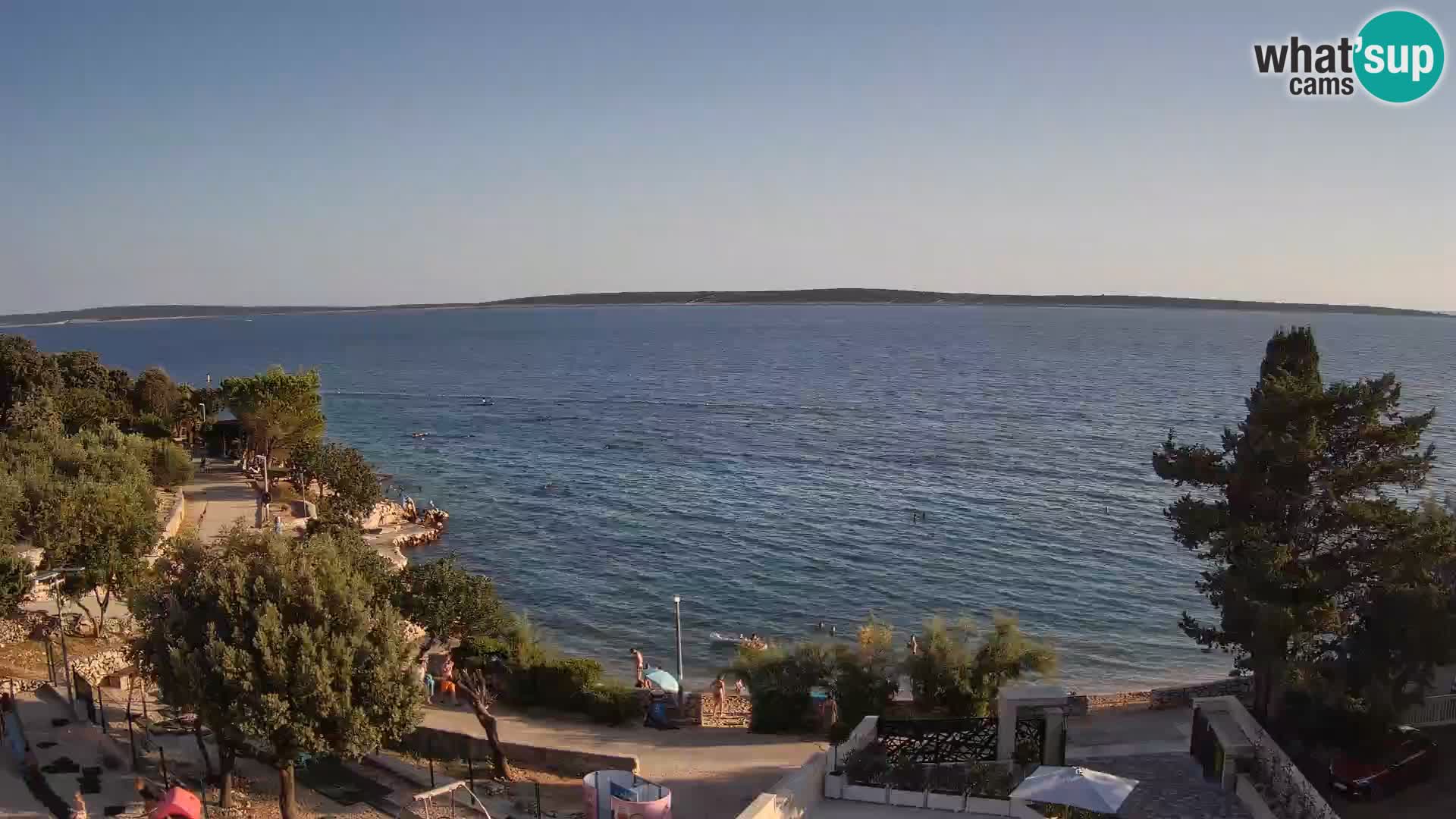 Webcam Plaža Male Mandre – Live View from Pag Island