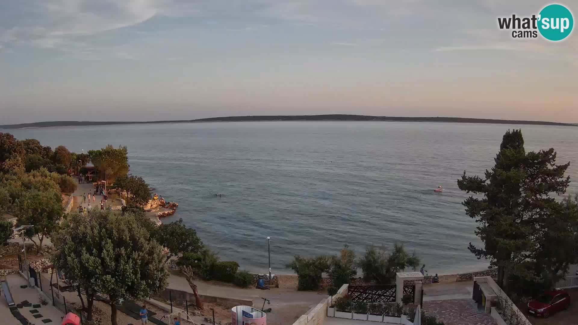 Webcam Strand Male Mandre – Liveblick von der Insel Pag