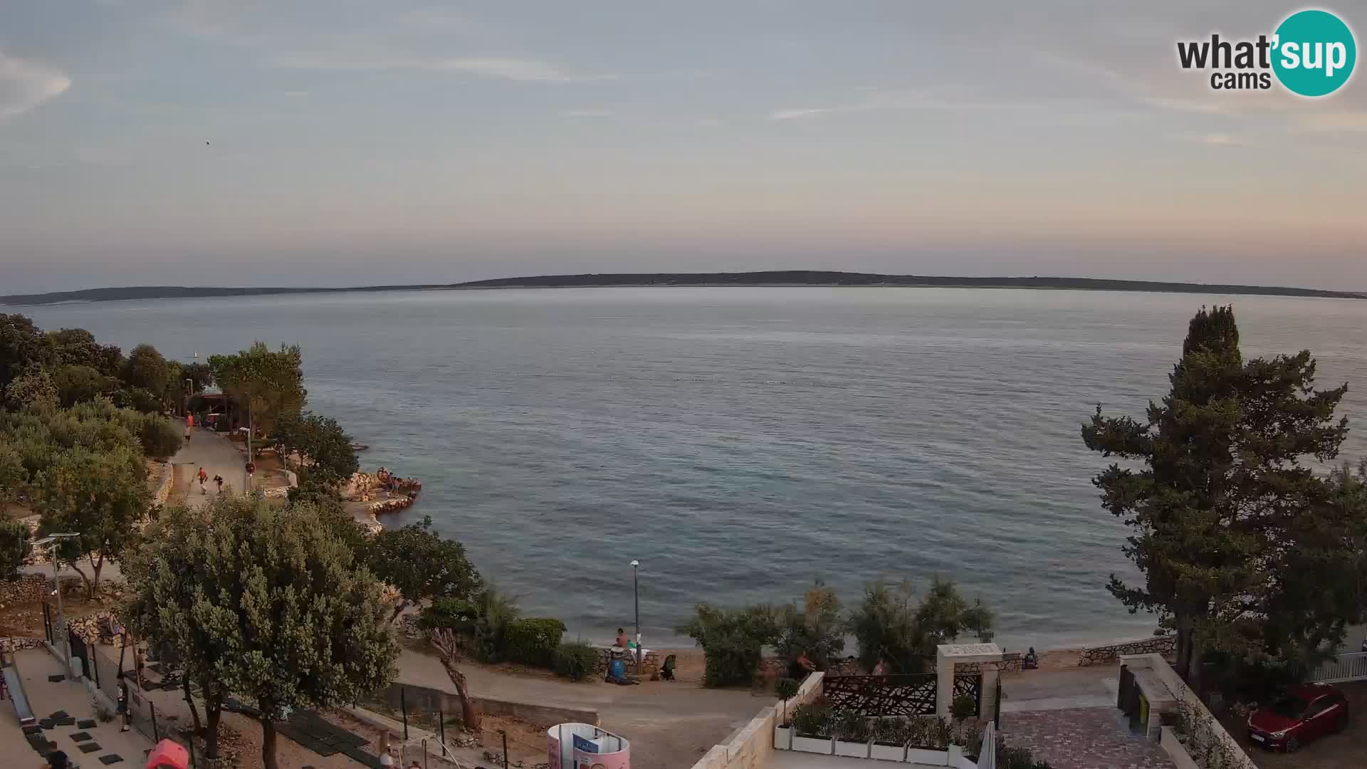Webcam Strand Male Mandre – Liveblick von der Insel Pag