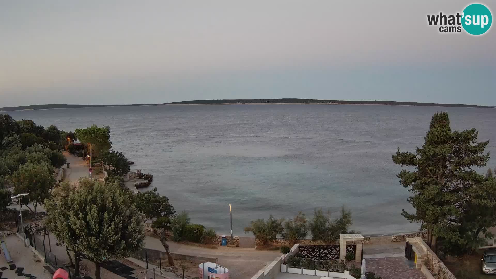 Webcam Strand Male Mandre – Liveblick von der Insel Pag