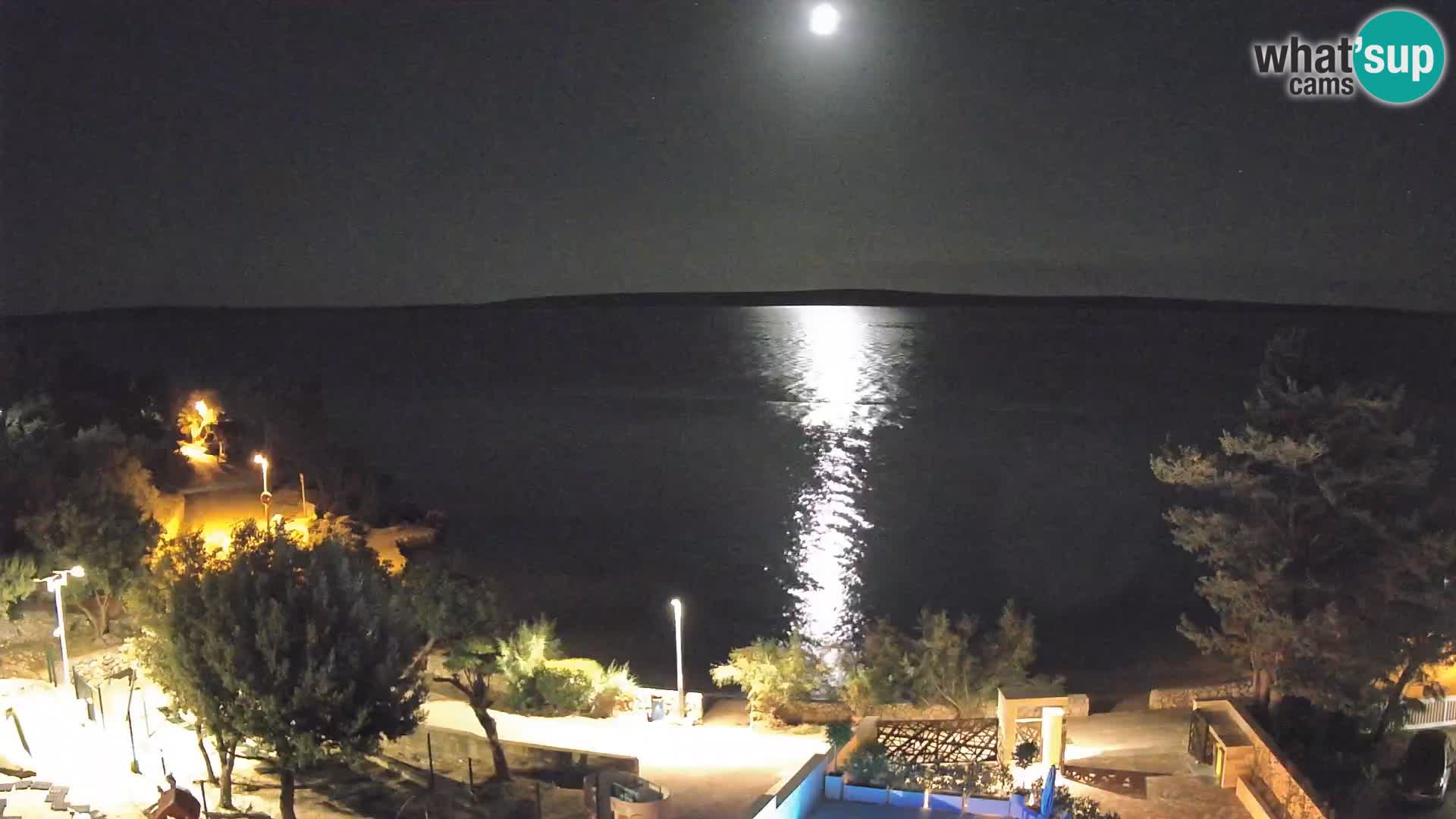Webcam Strand Male Mandre – Liveblick von der Insel Pag