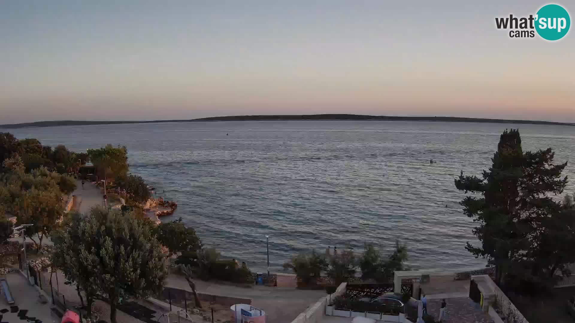 Webcam Strand Male Mandre – Liveblick von der Insel Pag