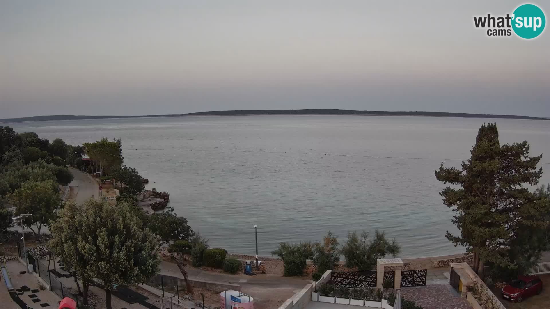 Webcam Plaža Male Mandre – Live View from Pag Island