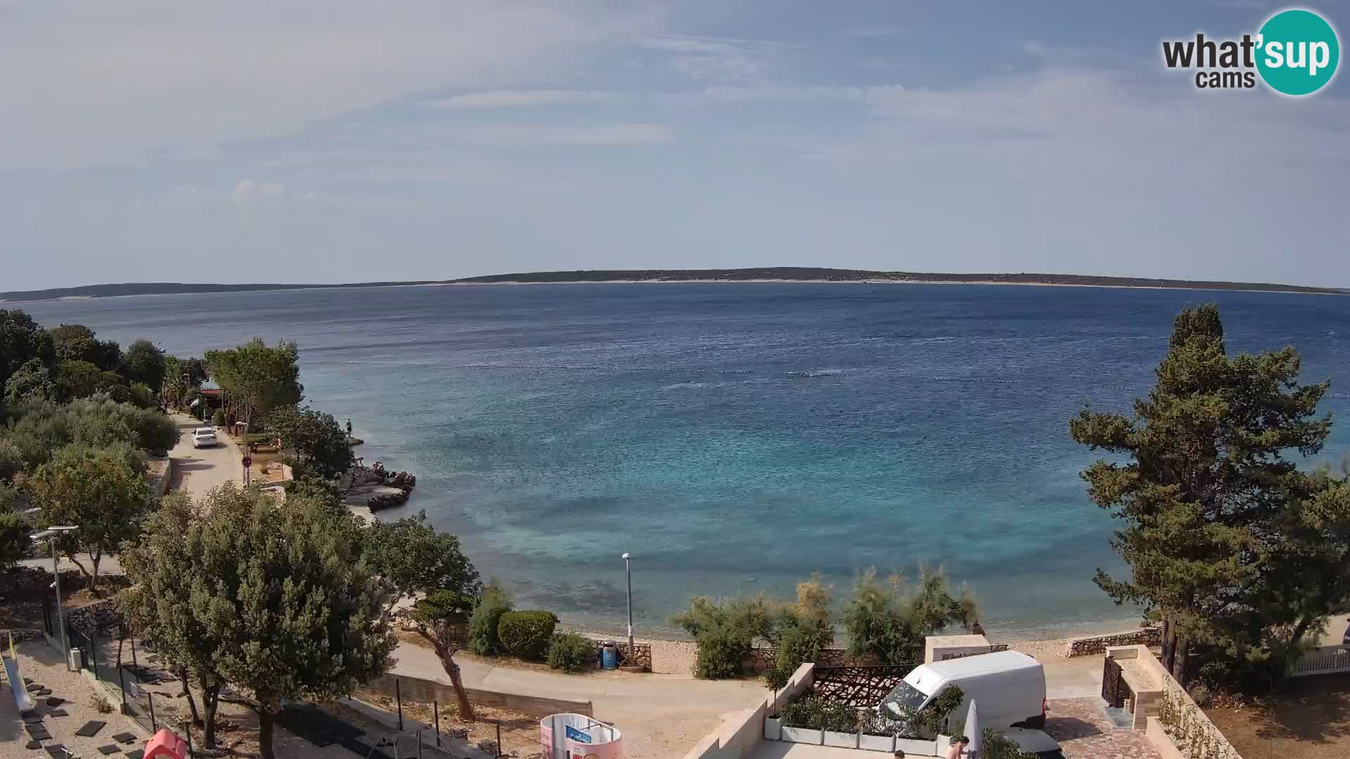 Webcam Plaža Male Mandre – Live View from Pag Island