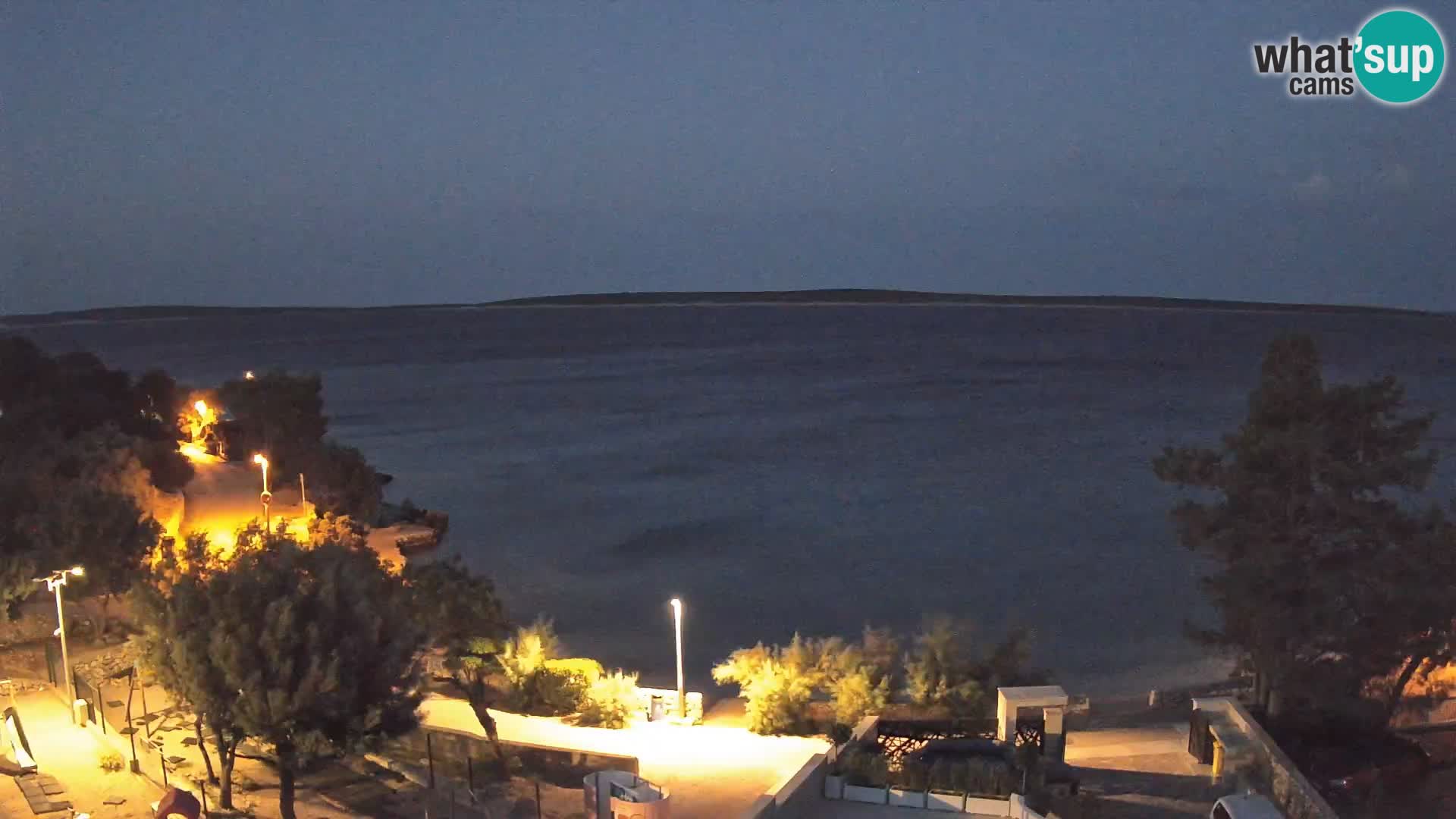 Webcam Plaža Male Mandre – Diretta dalla spiaggia sull’isola di Pag
