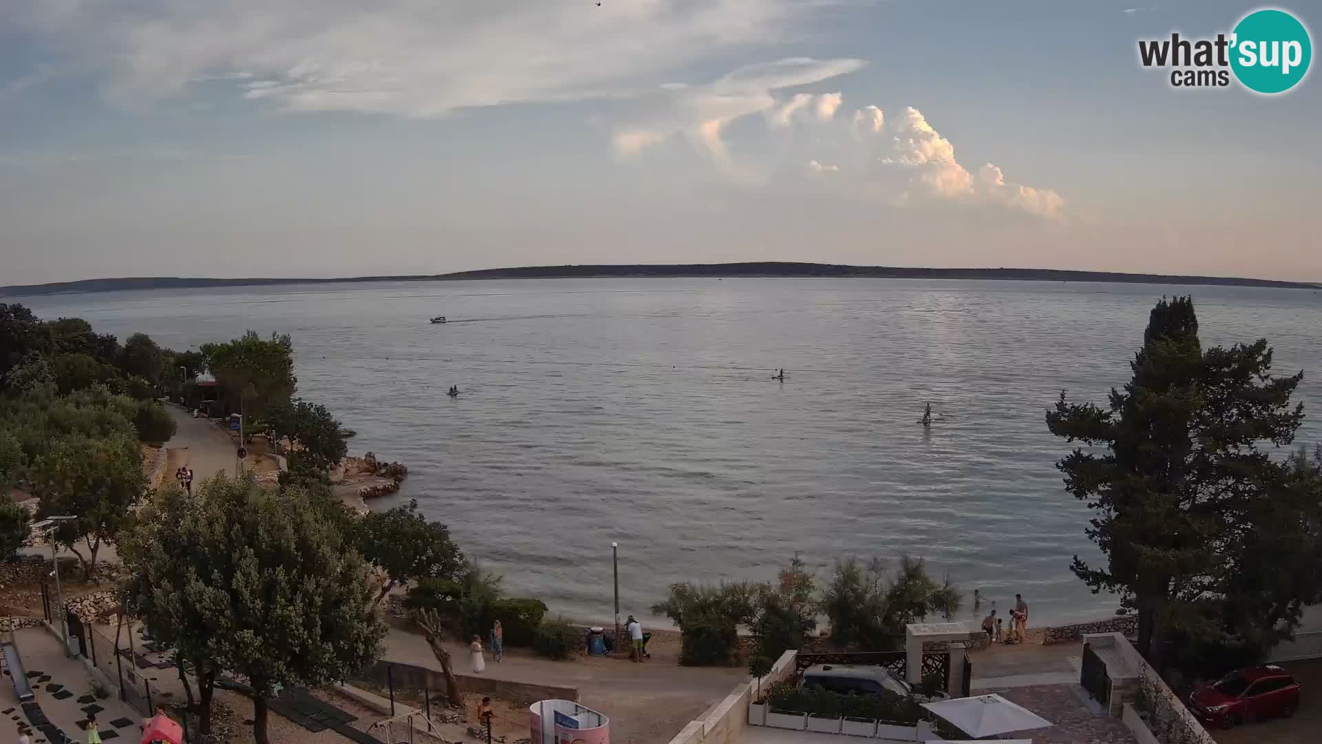Webcam Plaža Male Mandre – Live View from Pag Island