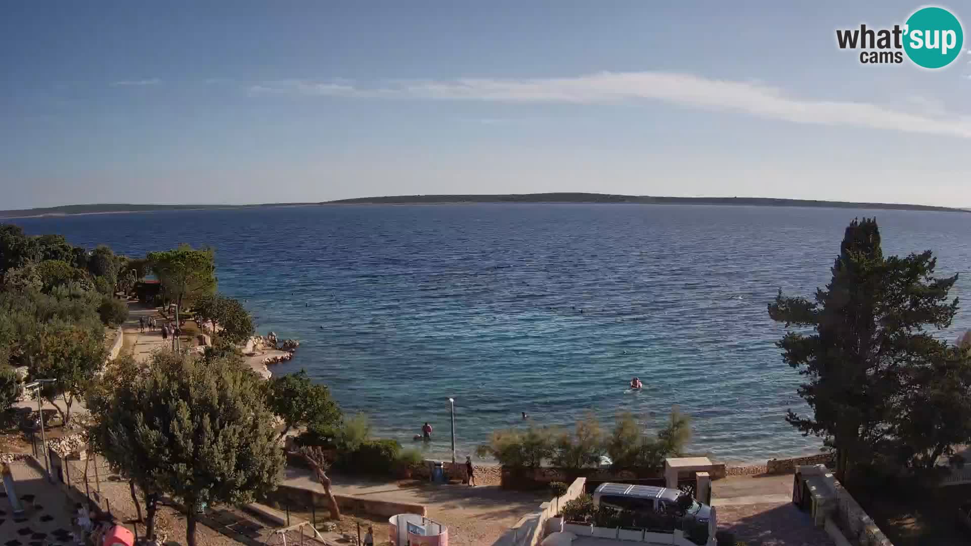 Webcam Plaža Male Mandre – Live View from Pag Island