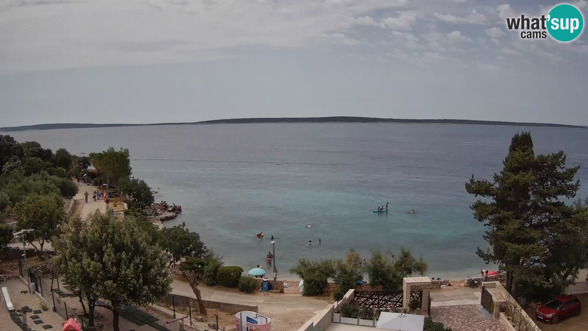 Webcam Plaža Male Mandre – Live View from Pag Island