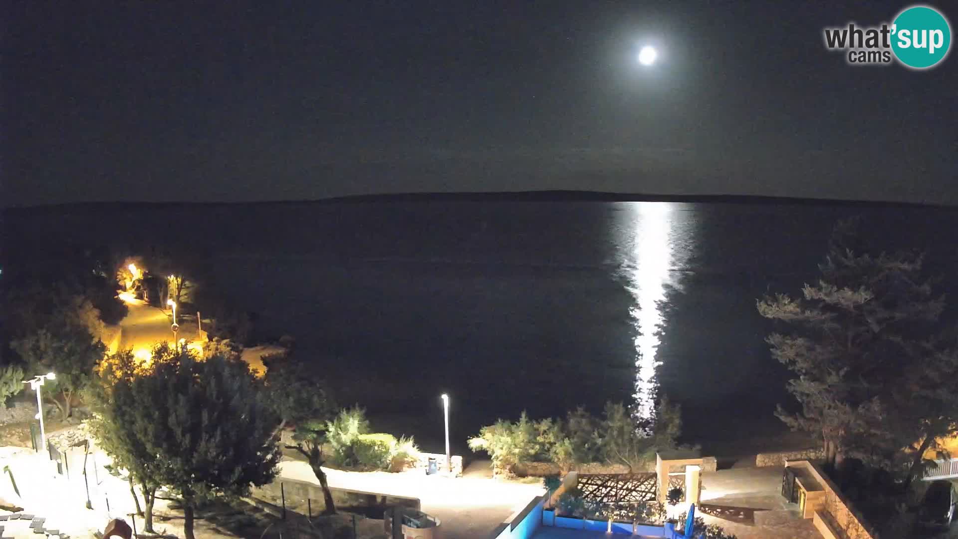 Webcam Plaža Male Mandre – Live View from Pag Island