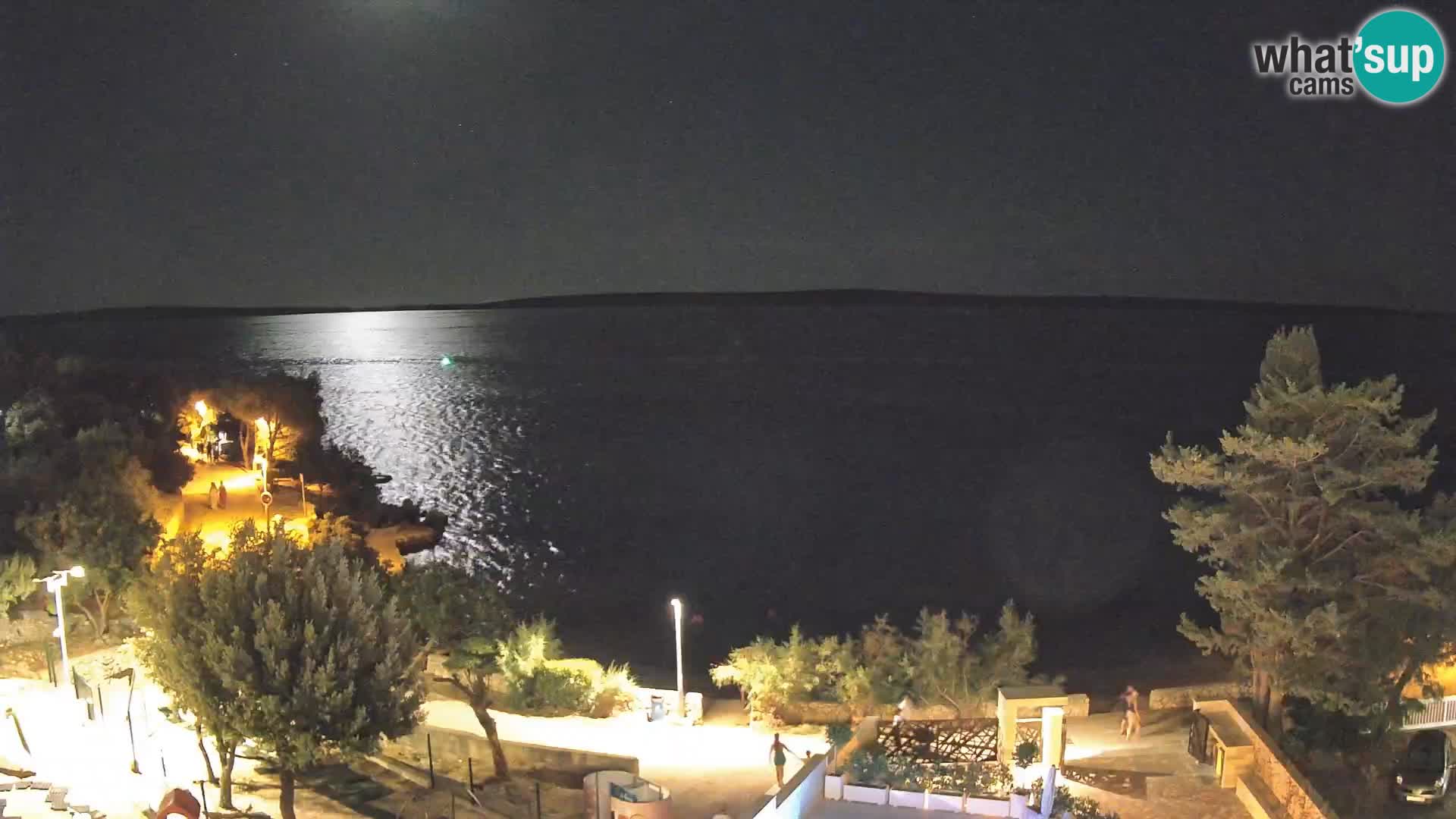 Webcam Strand Male Mandre – Liveblick von der Insel Pag